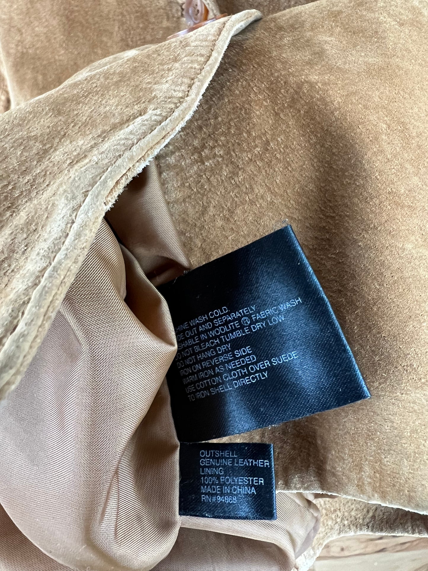 SUEDE LEATHER COAT