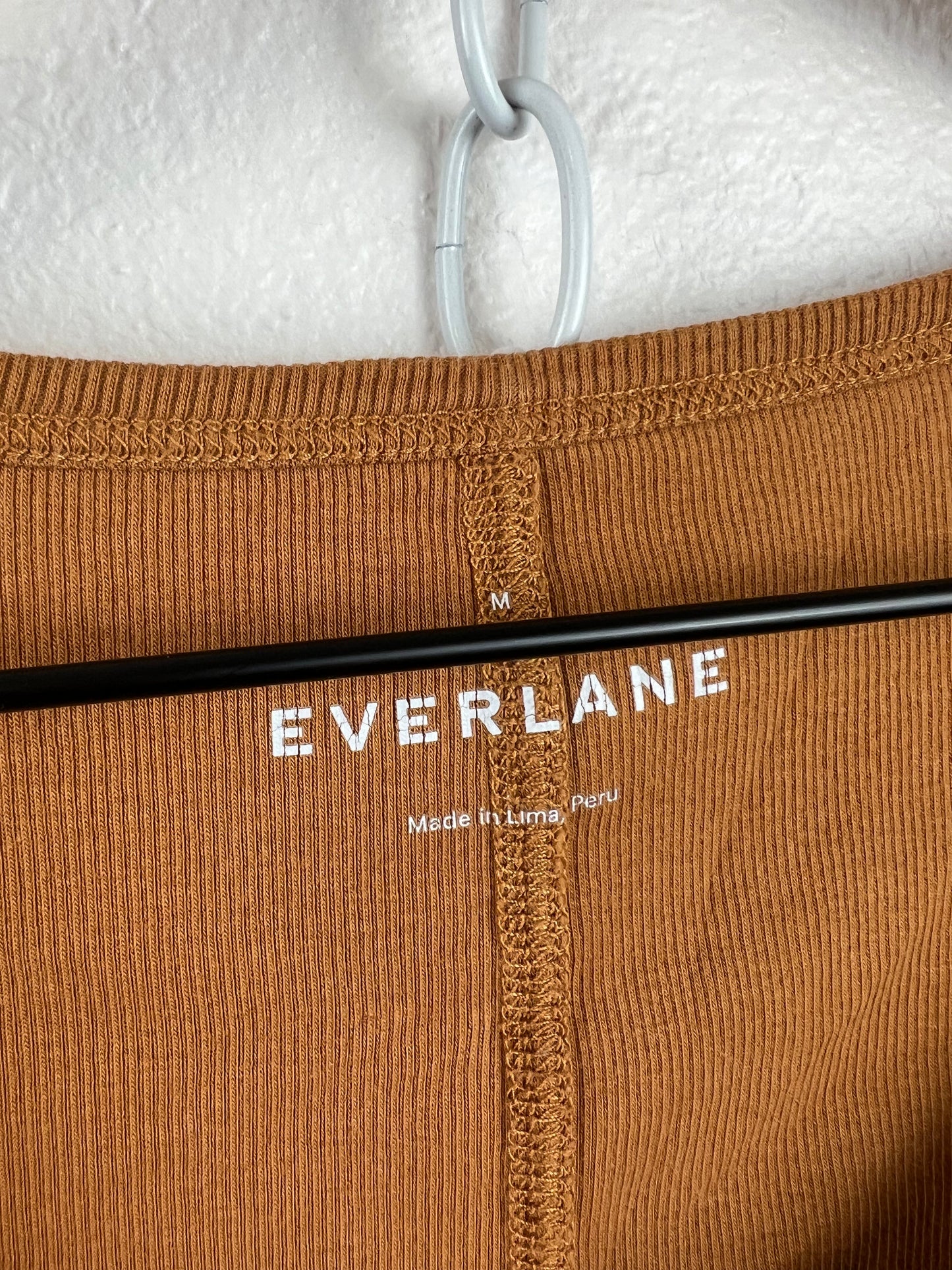 EVERLANE PRIMA RIBBED HALF SLEEVE
