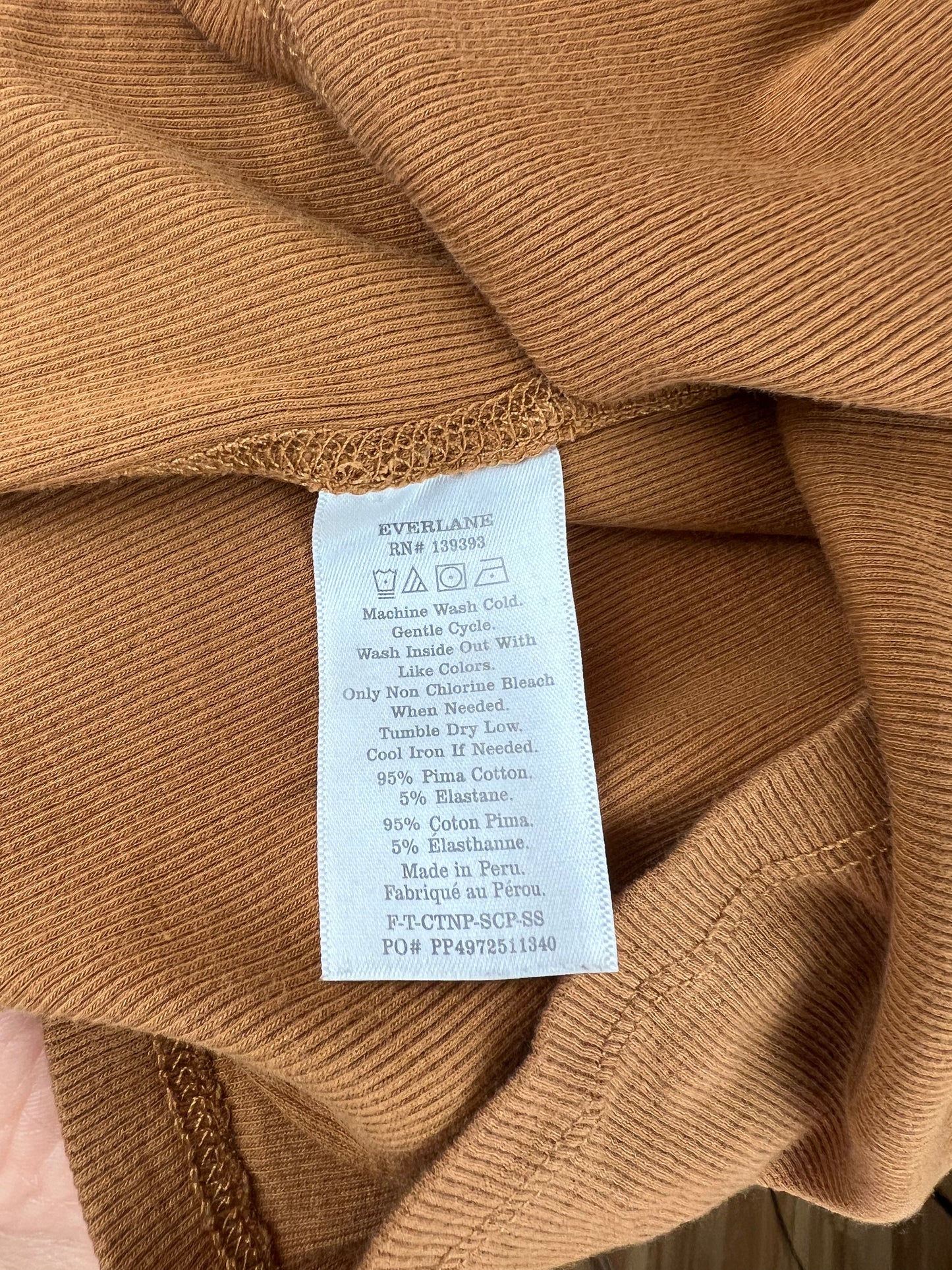 EVERLANE PRIMA RIBBED HALF SLEEVE