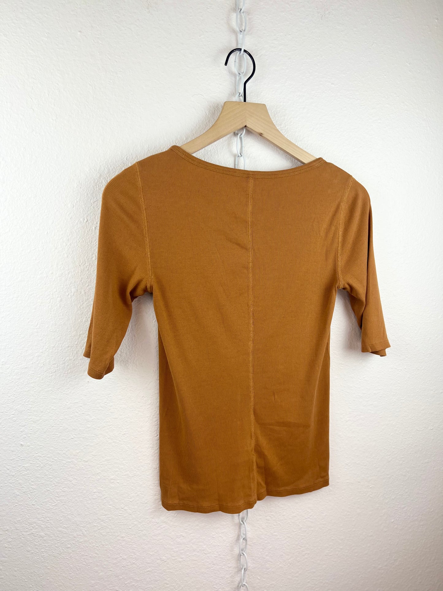 EVERLANE PRIMA RIBBED HALF SLEEVE