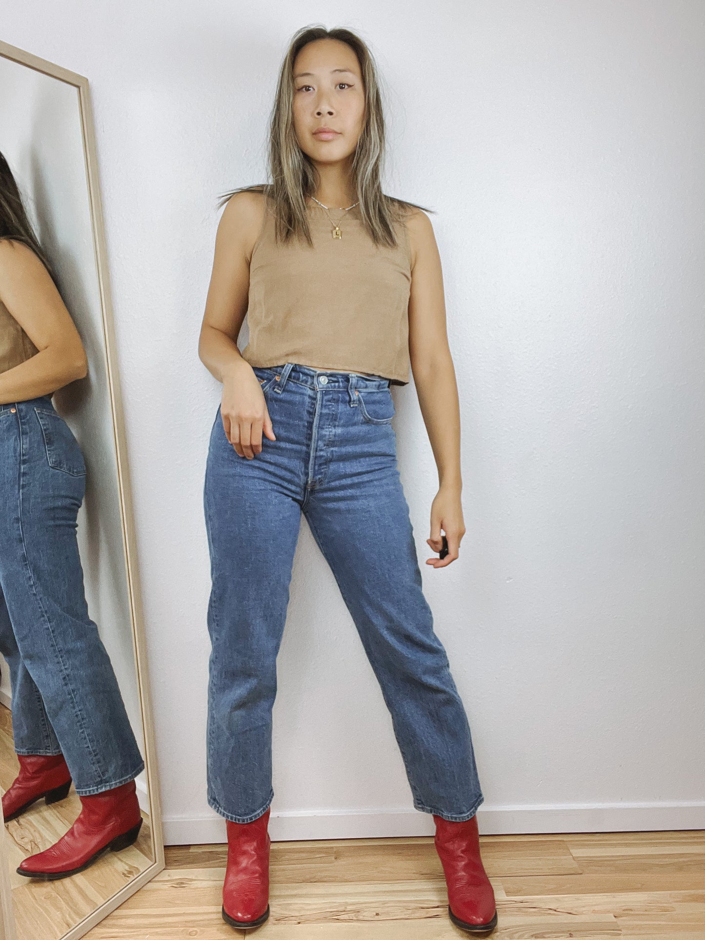 HIGH NECK CROP TOP