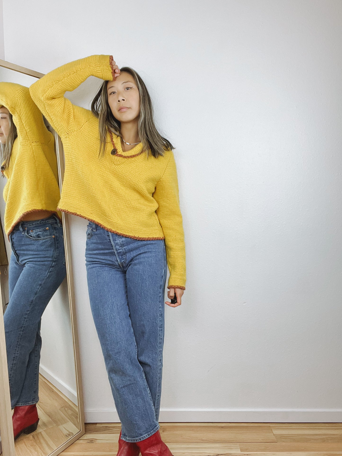HANDMADE COLLARED SWEATER
