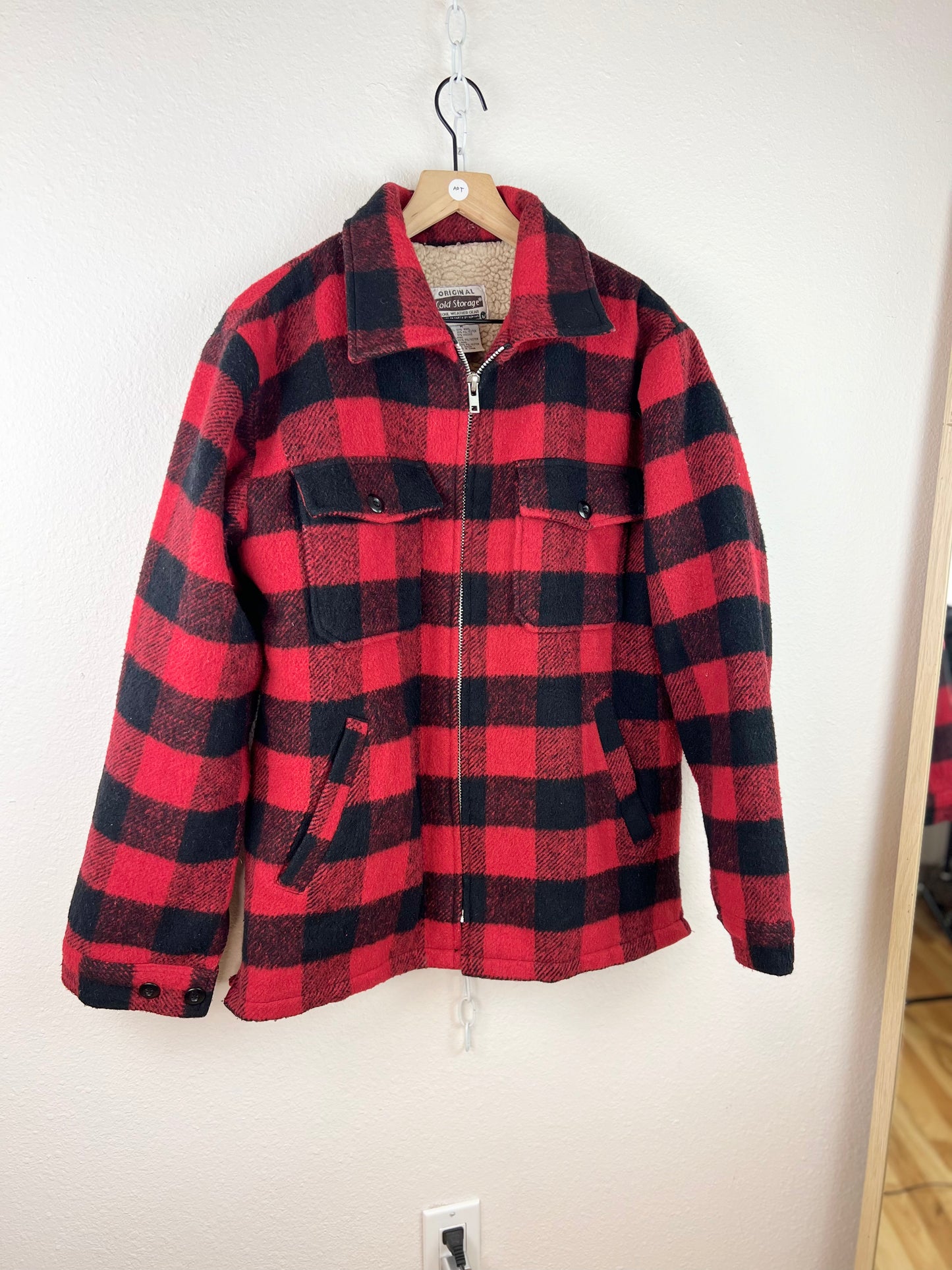 PLAID FUR LINED JACKET