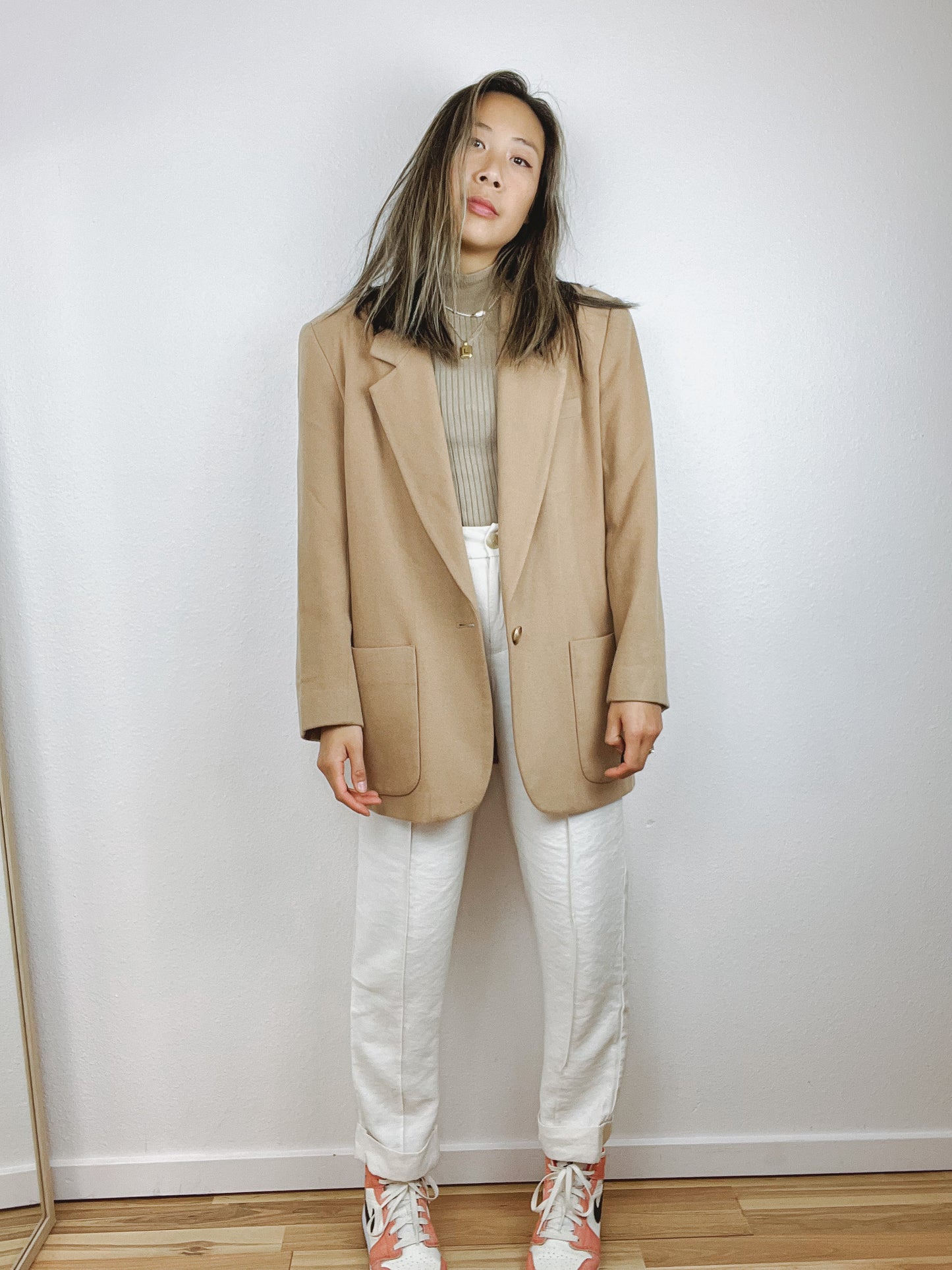 LIZ CLAIBORNE WOOL CASHMERE BLAZER