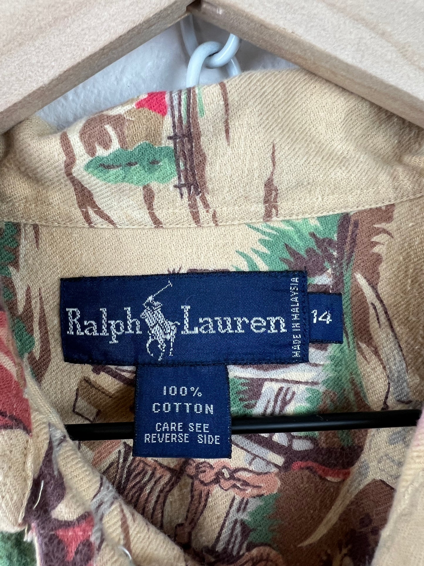 RALPH LAUREN COWBOY BUTTON UP