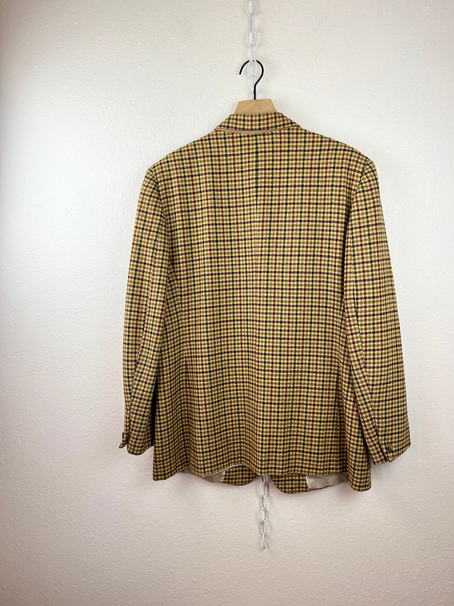 HERTLING HOUNDSTOOTH PLAID BLAZER