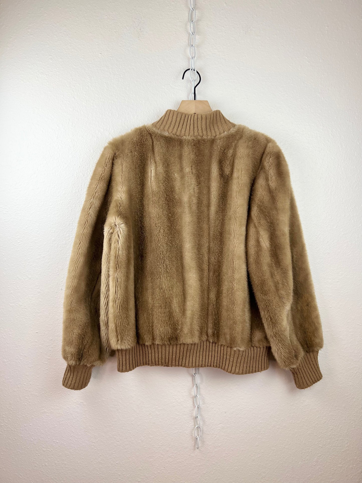 VINTAGE ZIP FUR COAT