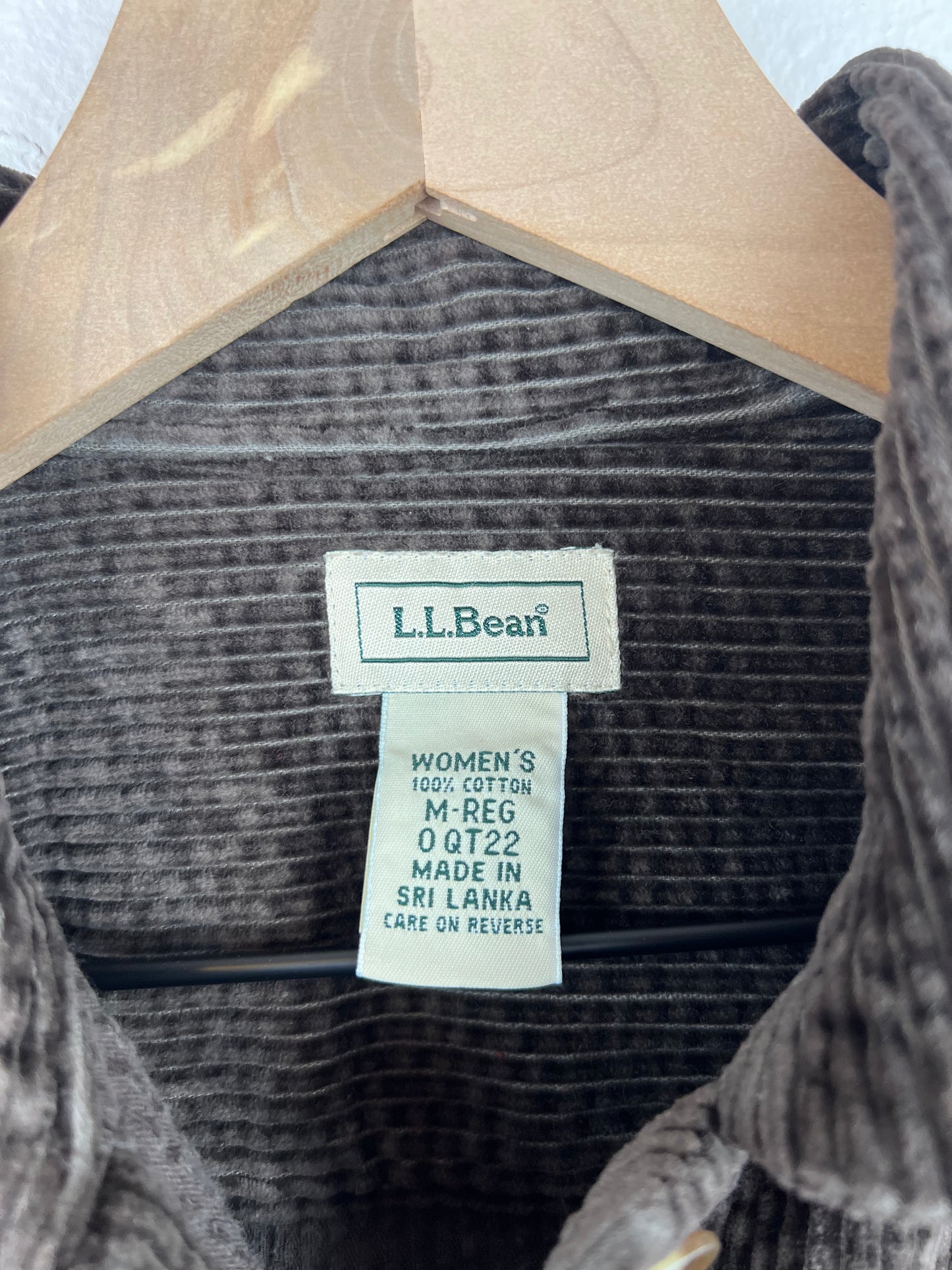 L.L. BEAN CORDUROY SHACKET