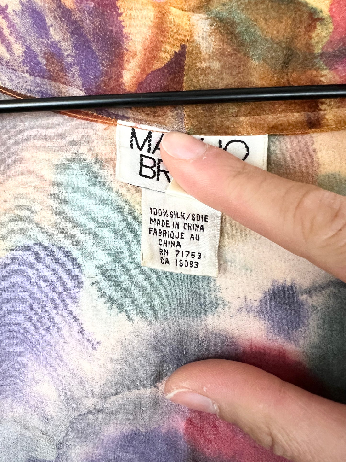 Silk Watercolor Robe