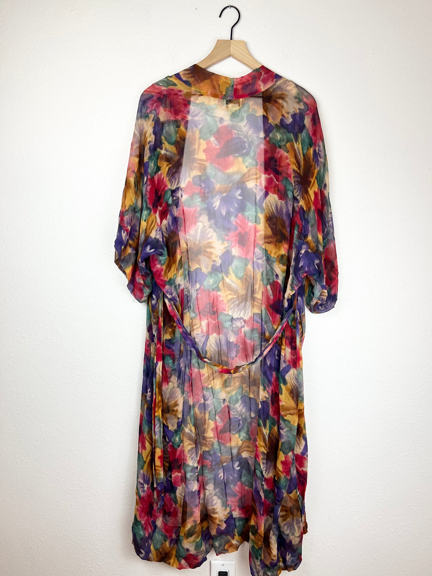 Silk Watercolor Robe