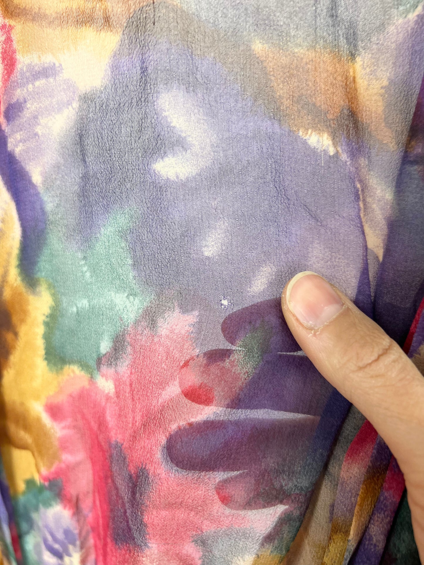 Silk Watercolor Robe
