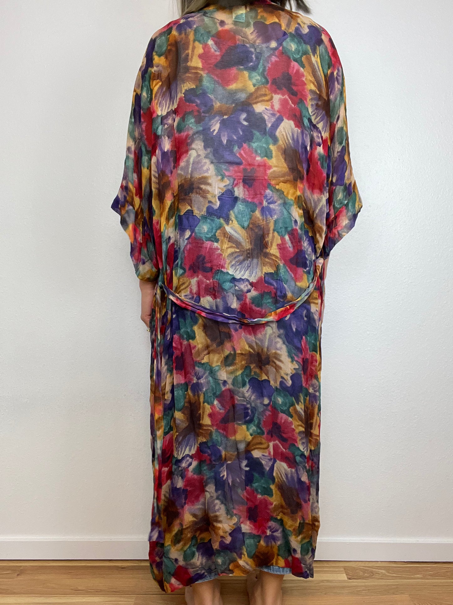 Silk Watercolor Robe