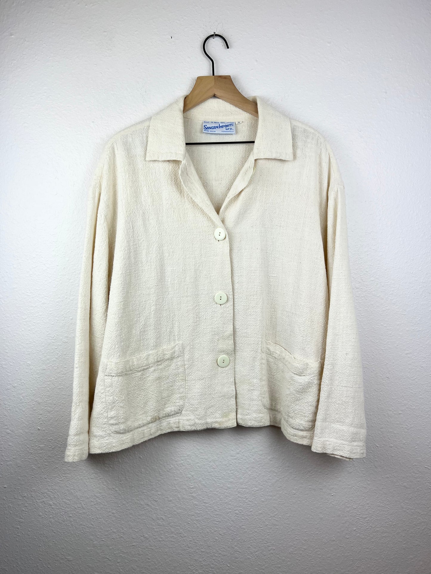Neutral Cotton Chore Top