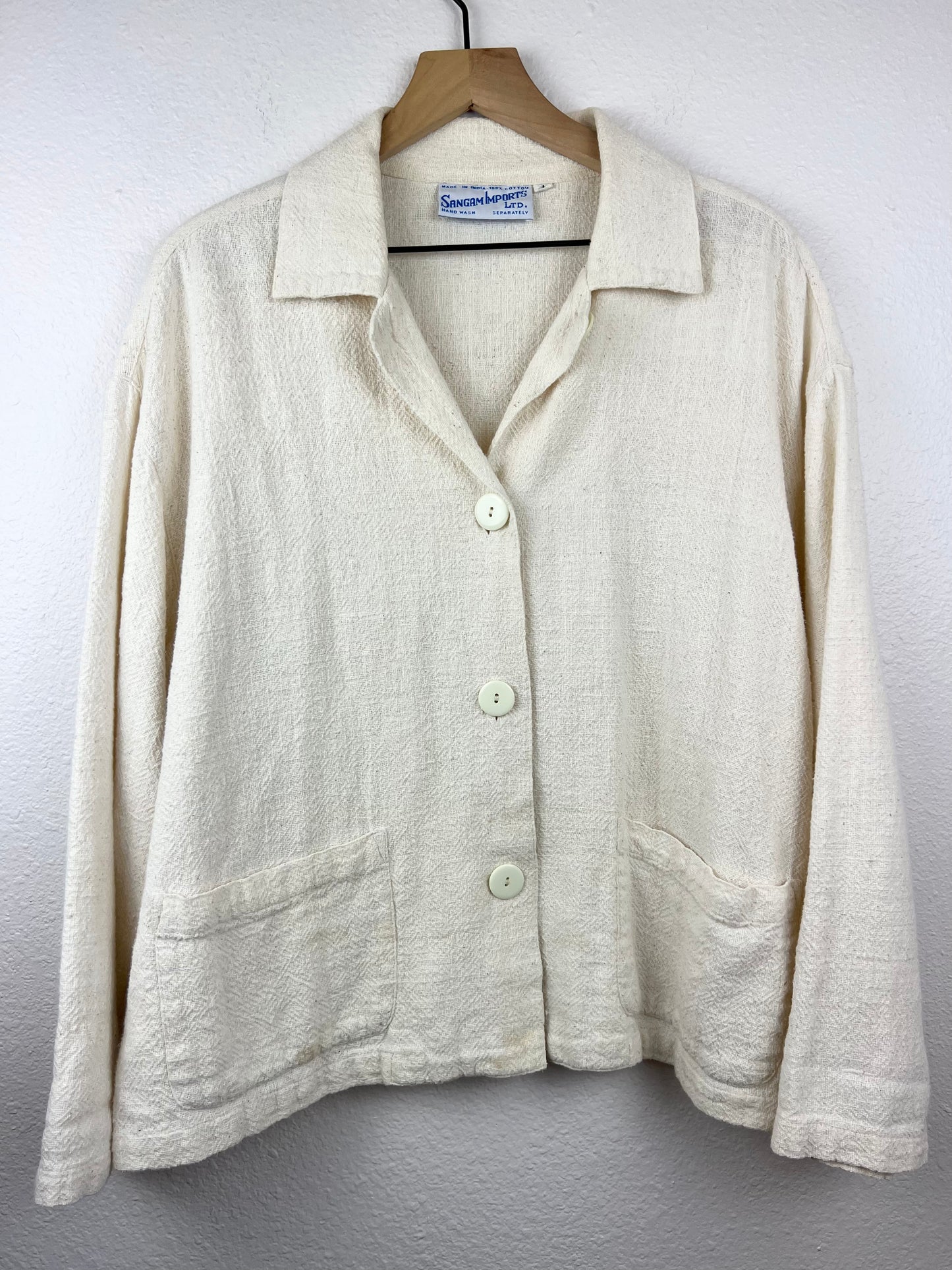 Neutral Cotton Chore Top