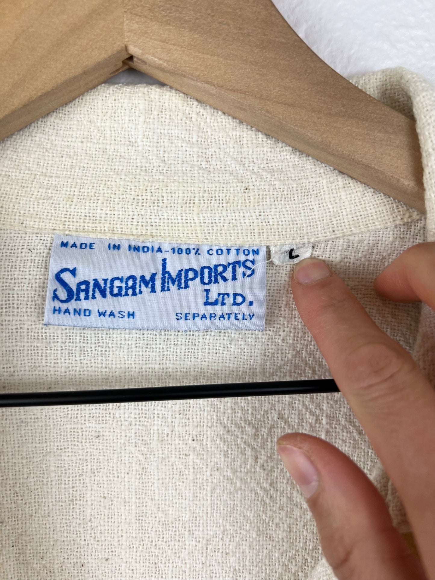 Neutral Cotton Chore Top