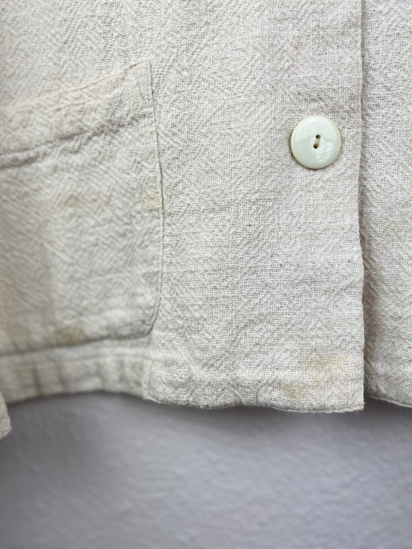 Neutral Cotton Chore Top
