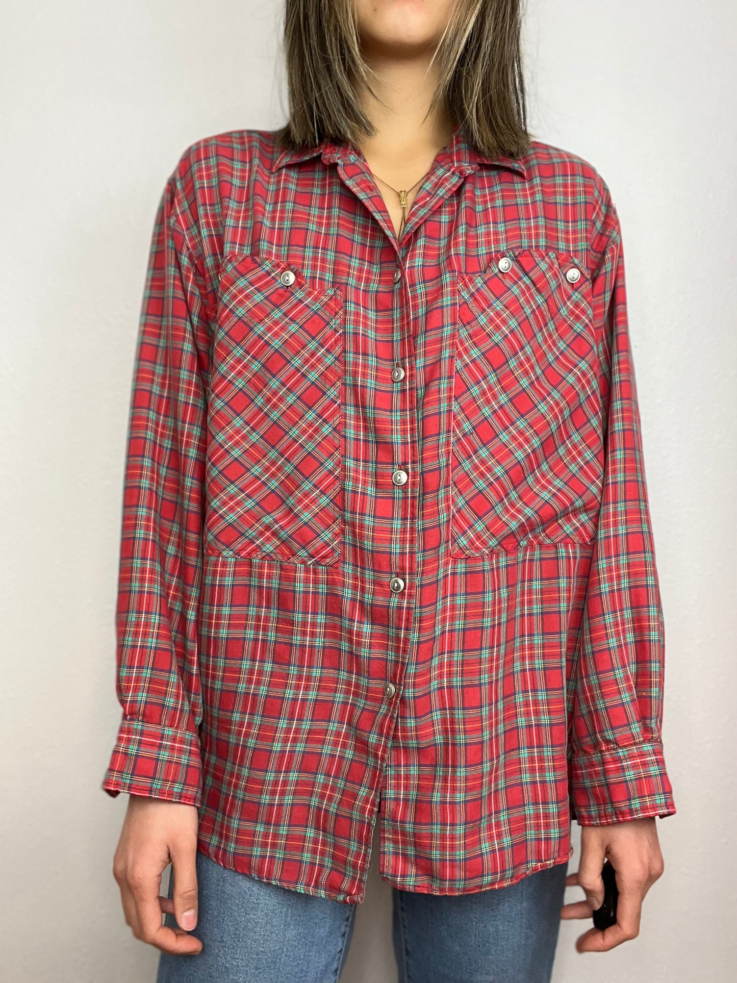 Lightweight Long Sleeve Button Up Top