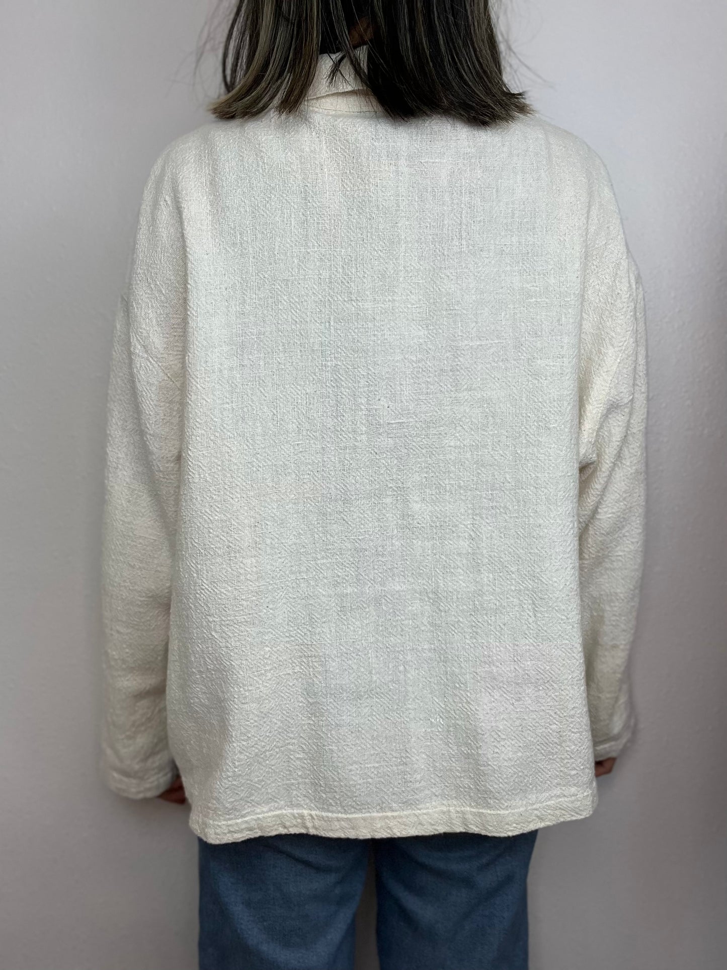 Neutral Cotton Chore Top