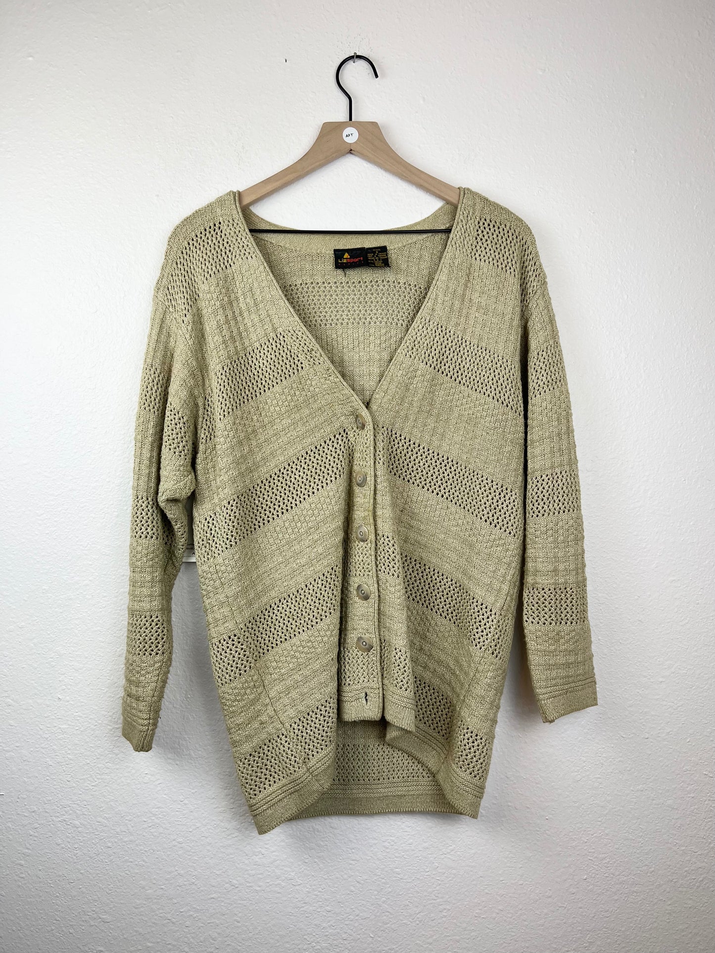 Liz Sport Oatmeal Cardigan