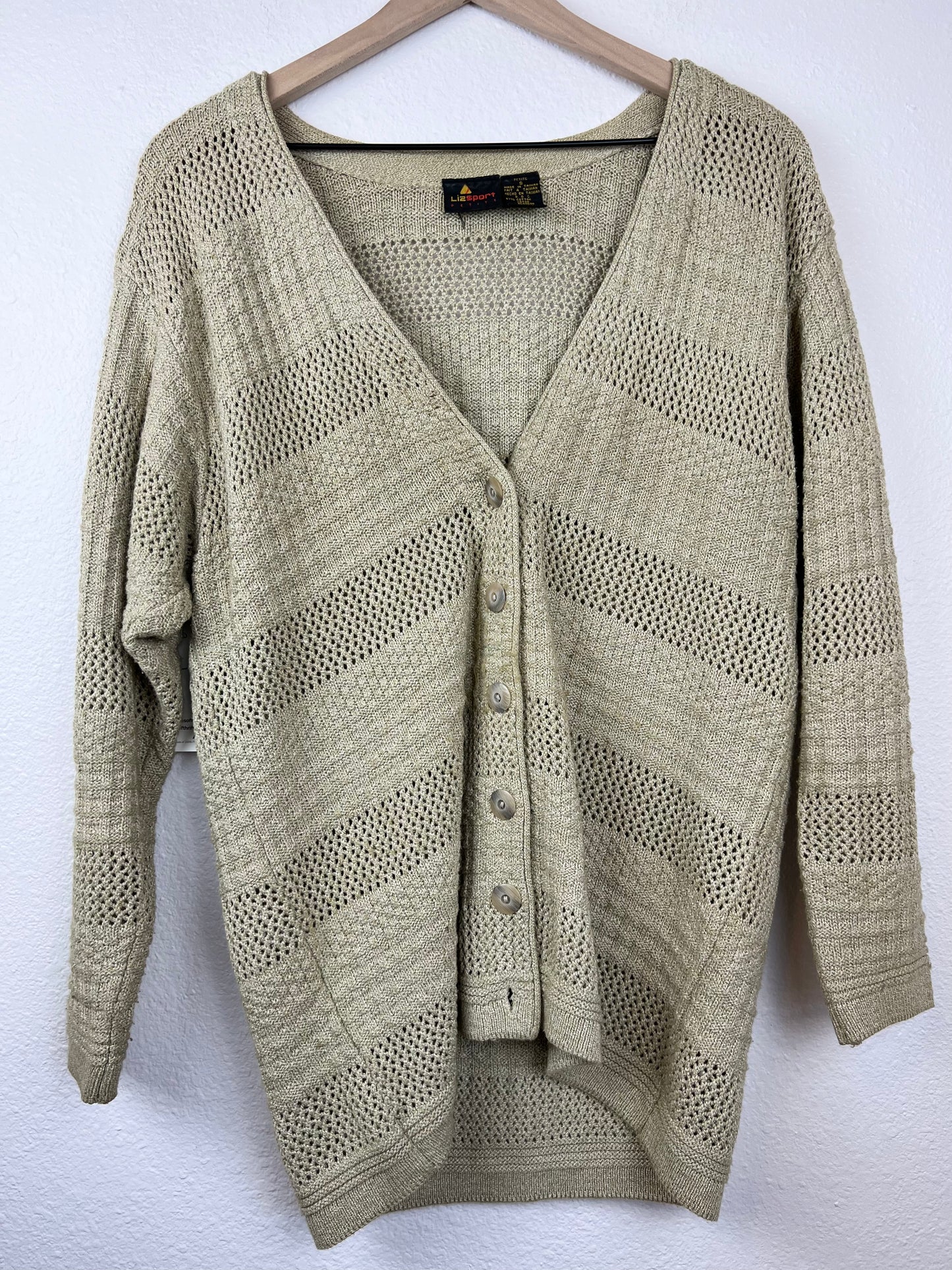 Liz Sport Oatmeal Cardigan