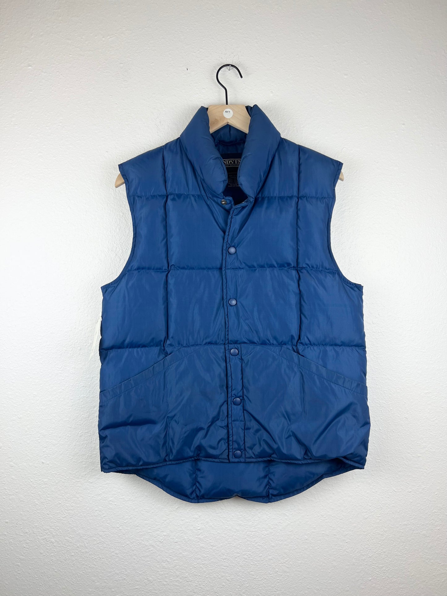Land's End Navy Blue Puffer Vest