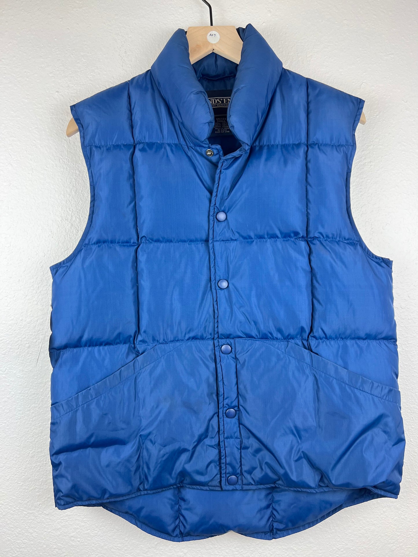 Land's End Navy Blue Puffer Vest