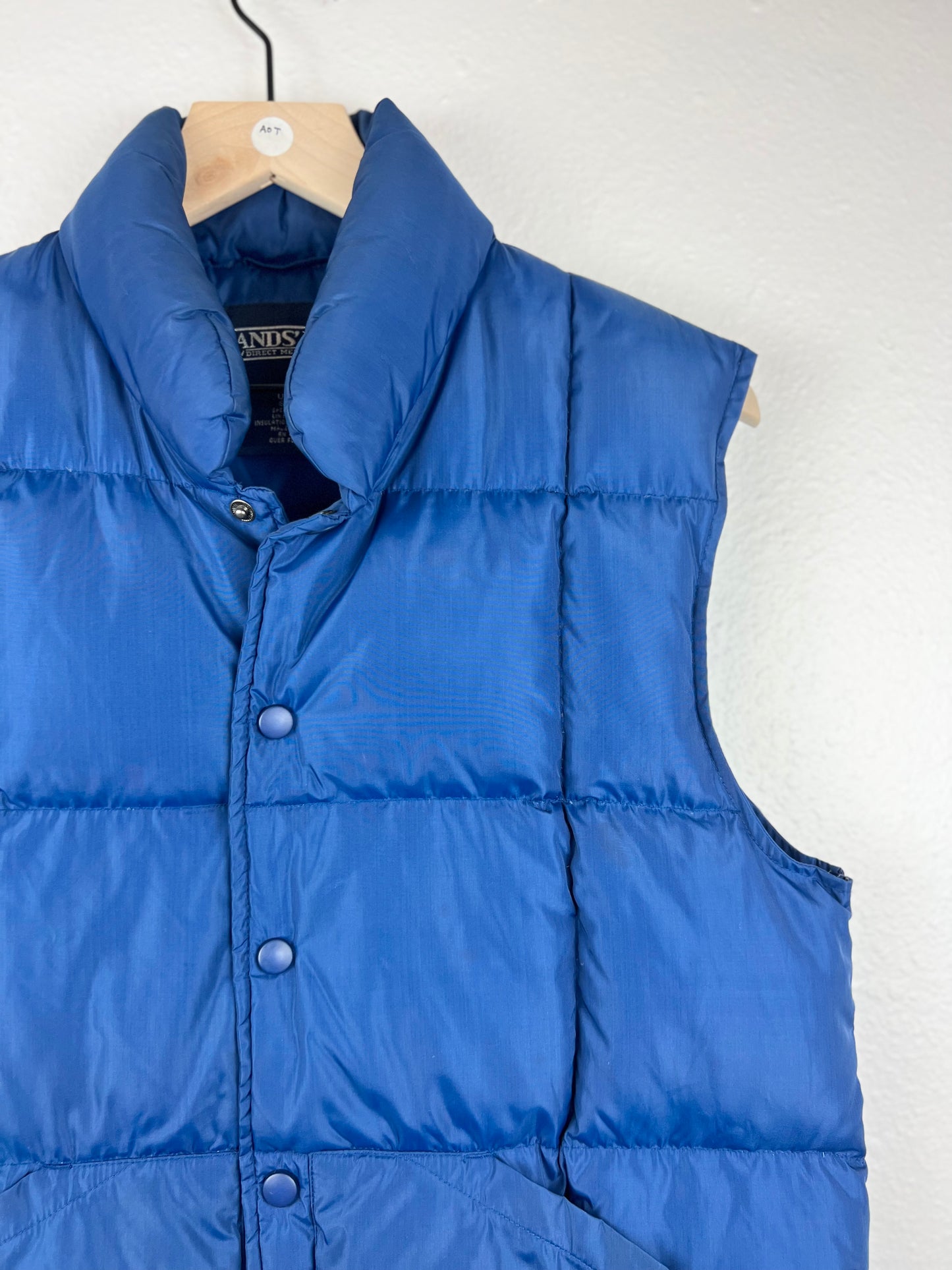 Land's End Navy Blue Puffer Vest