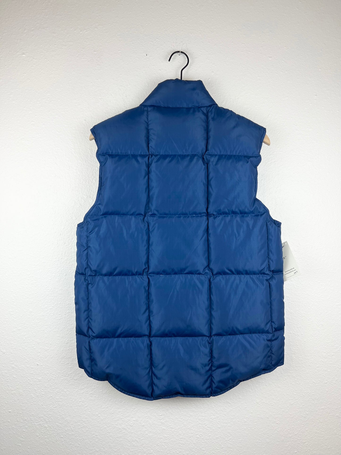 Land's End Navy Blue Puffer Vest