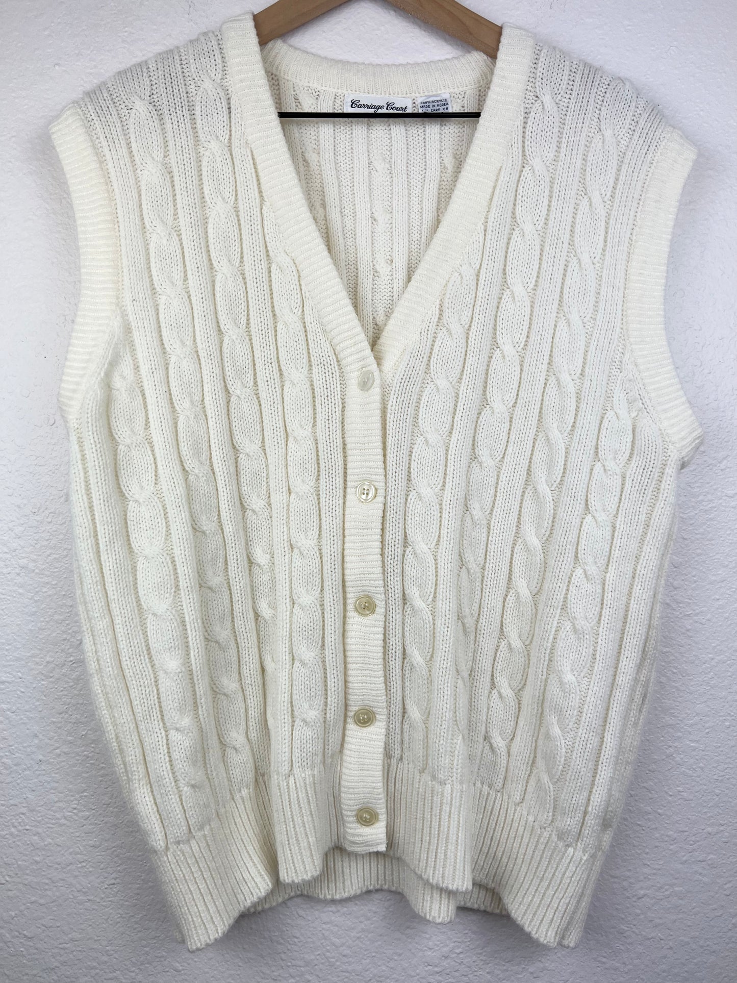 Carriage Court Button Up Sweater Vest
