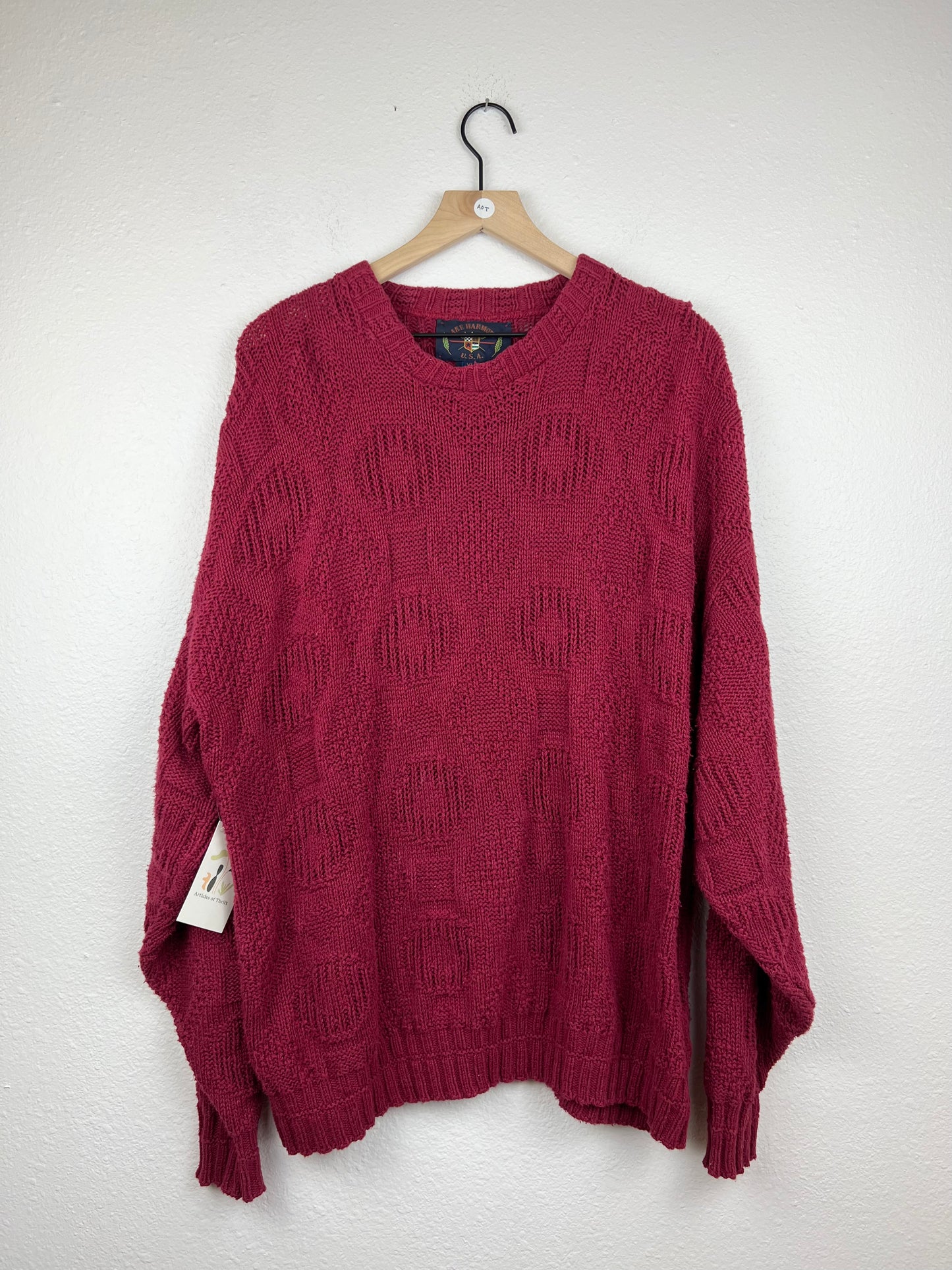 Burgundy Crewneck Sweater