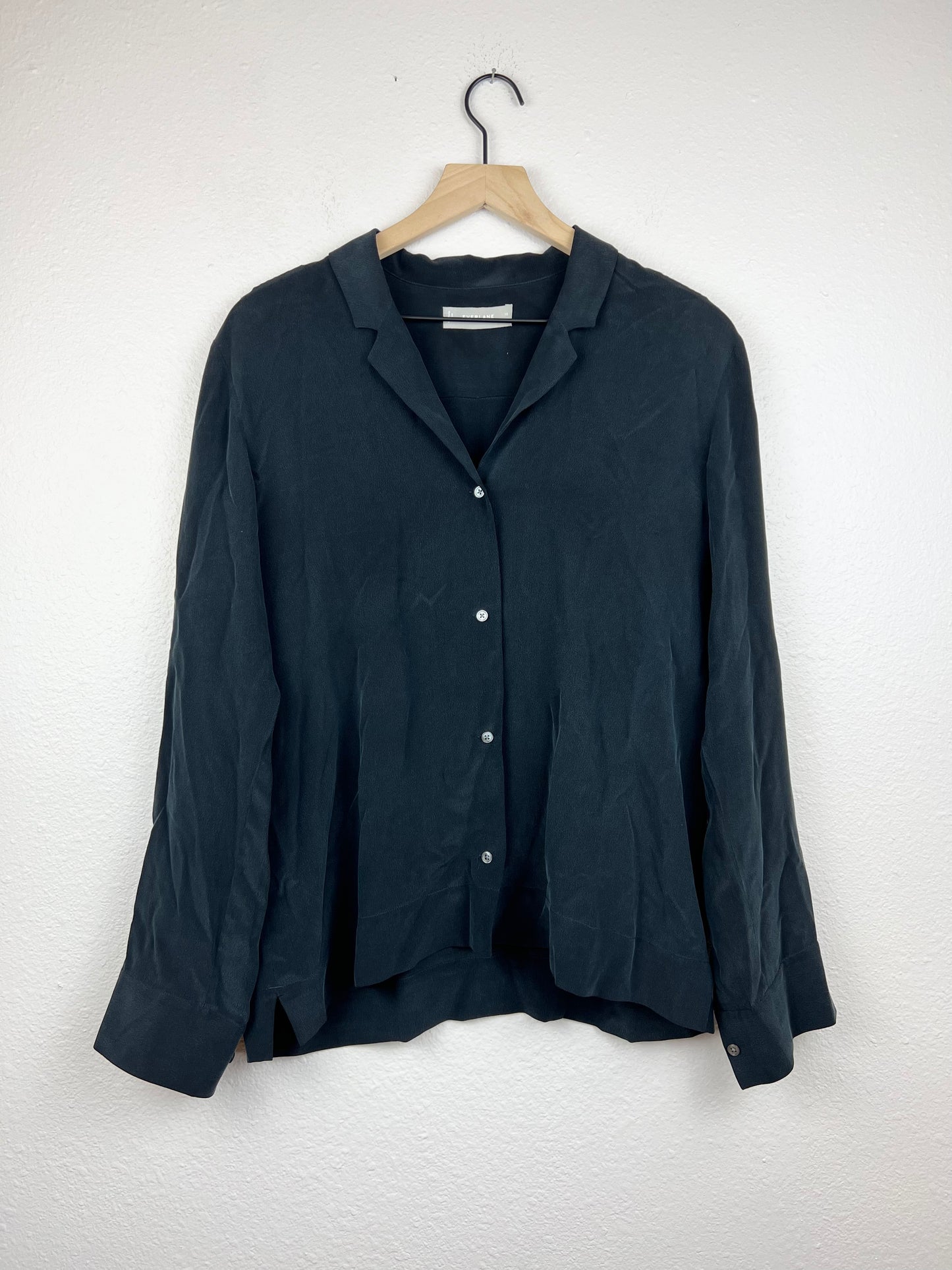 Everlane Silk Black Blouse