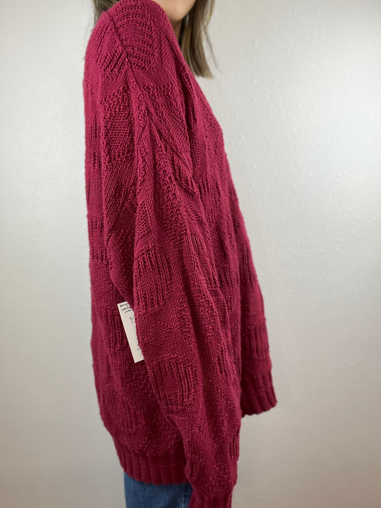 Burgundy Crewneck Sweater