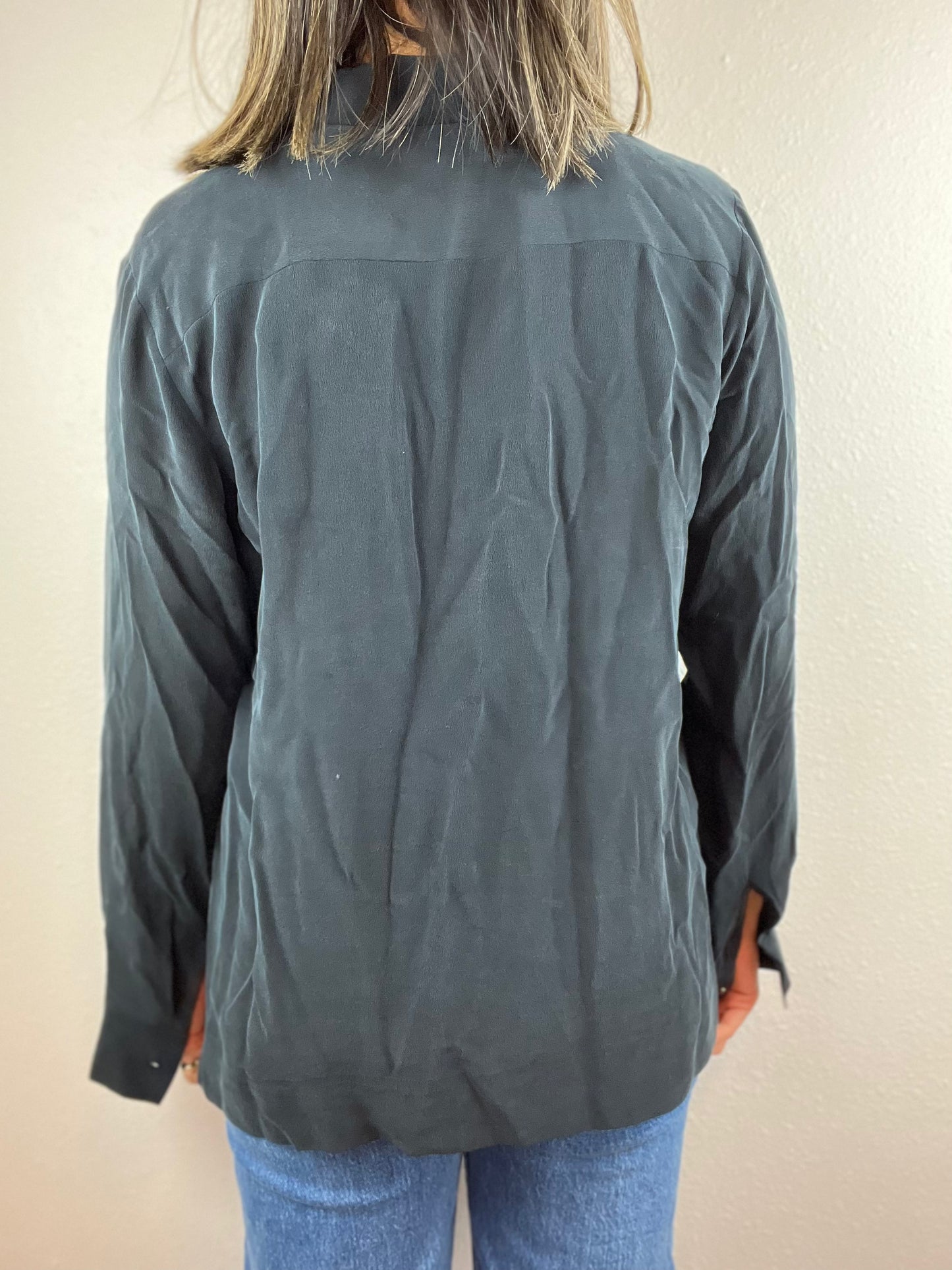 Everlane Silk Black Blouse