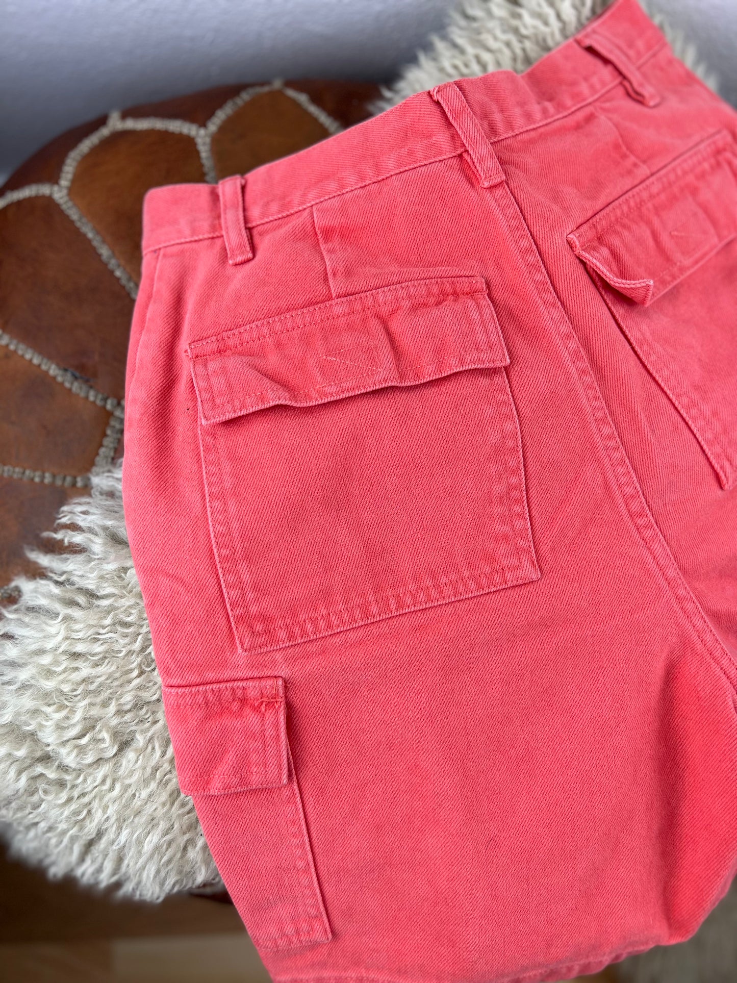 Cherokee Pink High Rise Cargo Shorts