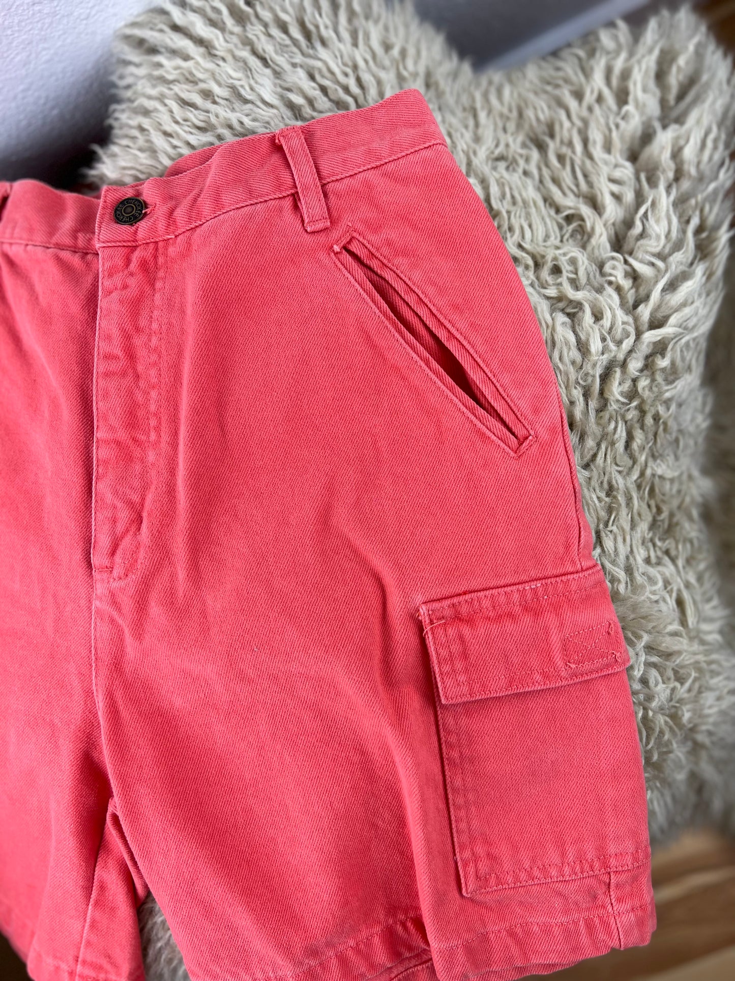 Cherokee Pink High Rise Cargo Shorts