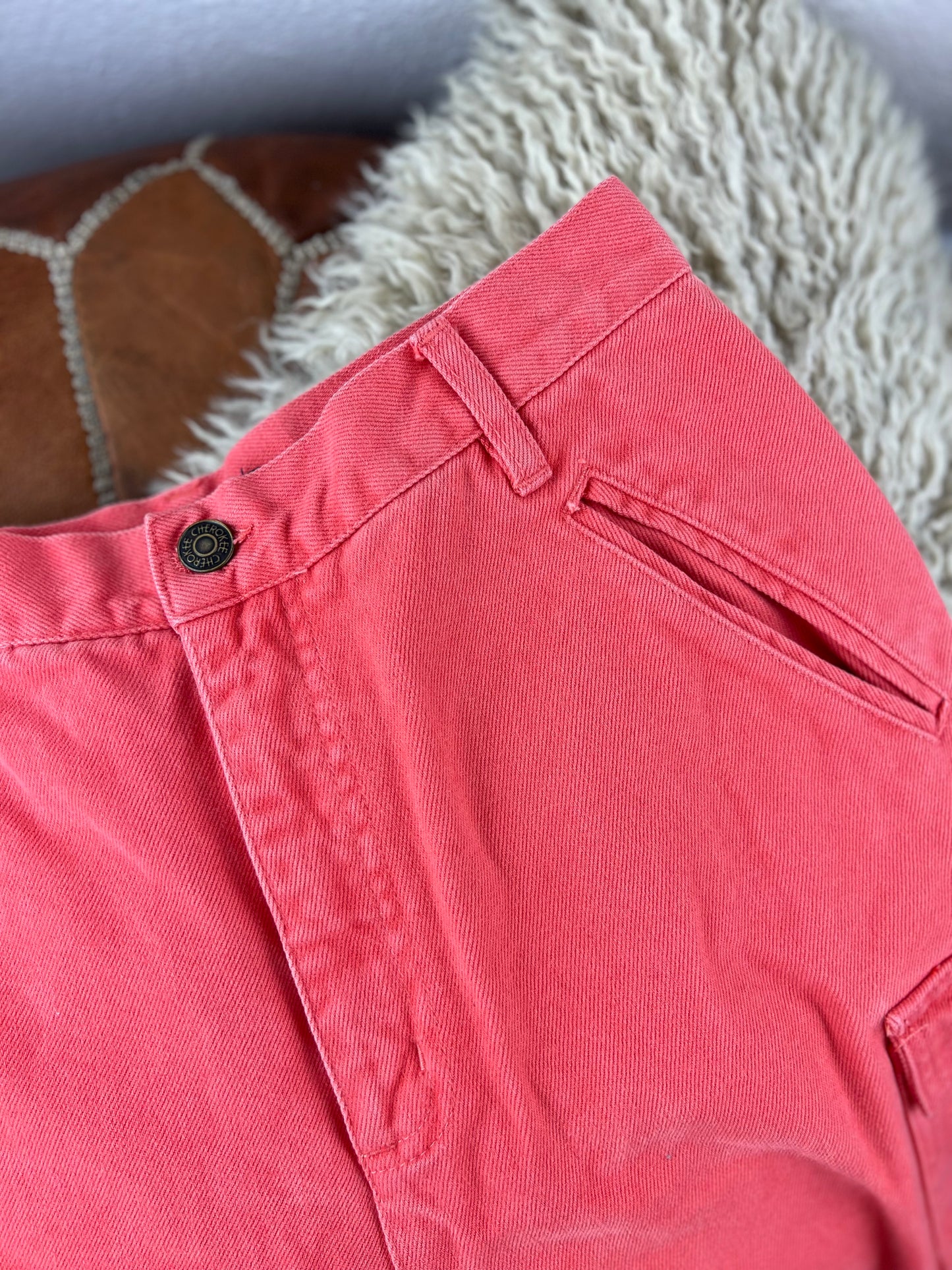 Cherokee Pink High Rise Cargo Shorts
