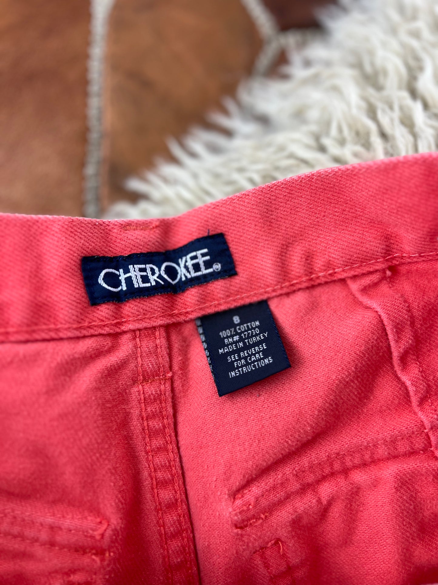 Cherokee Pink High Rise Cargo Shorts