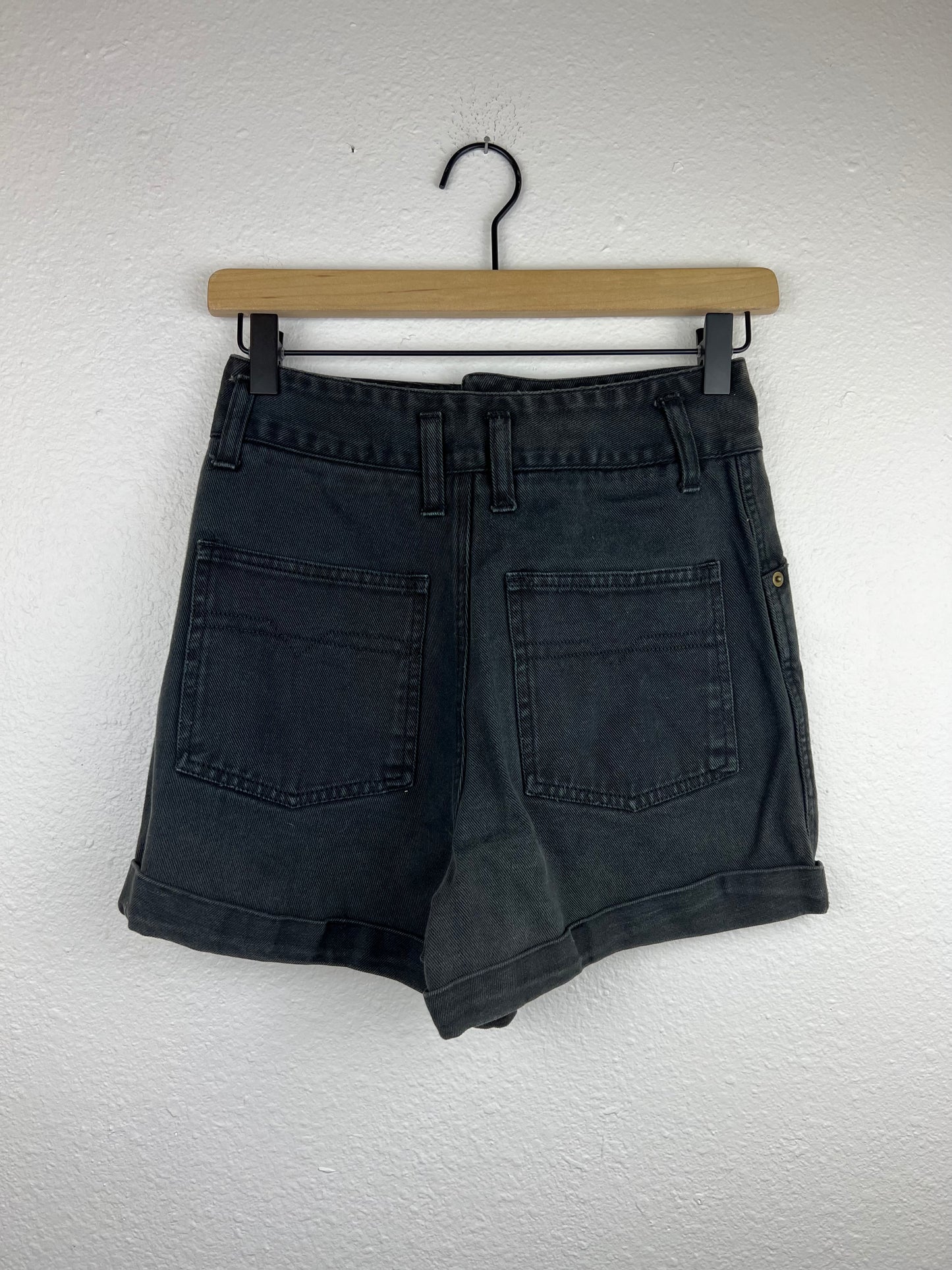 Vintage Bergamo Black High Rise Shorts