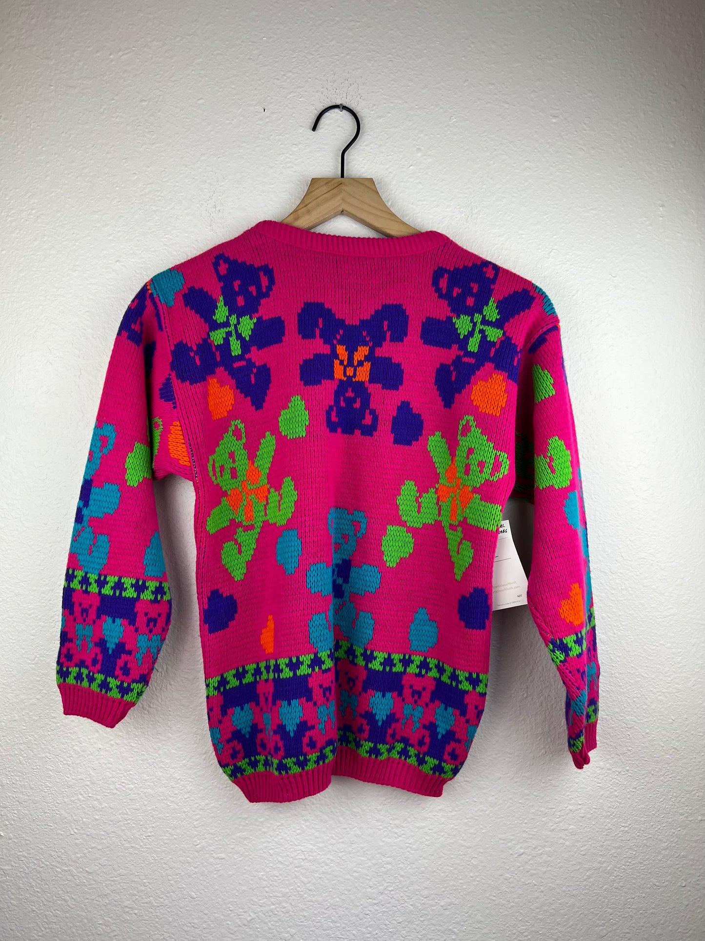 Vintage Quirky Teddy Bears Sweater
