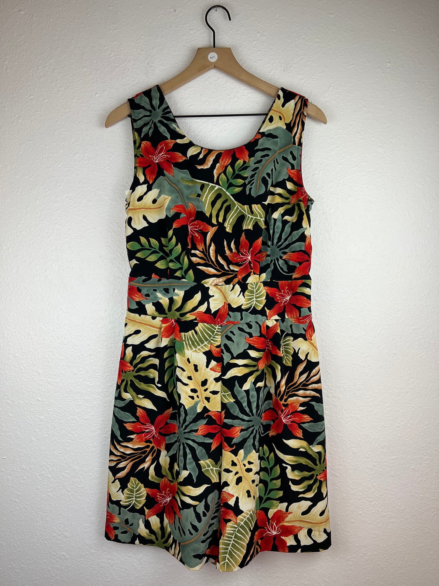 Bold Tropical Flora Print Romper