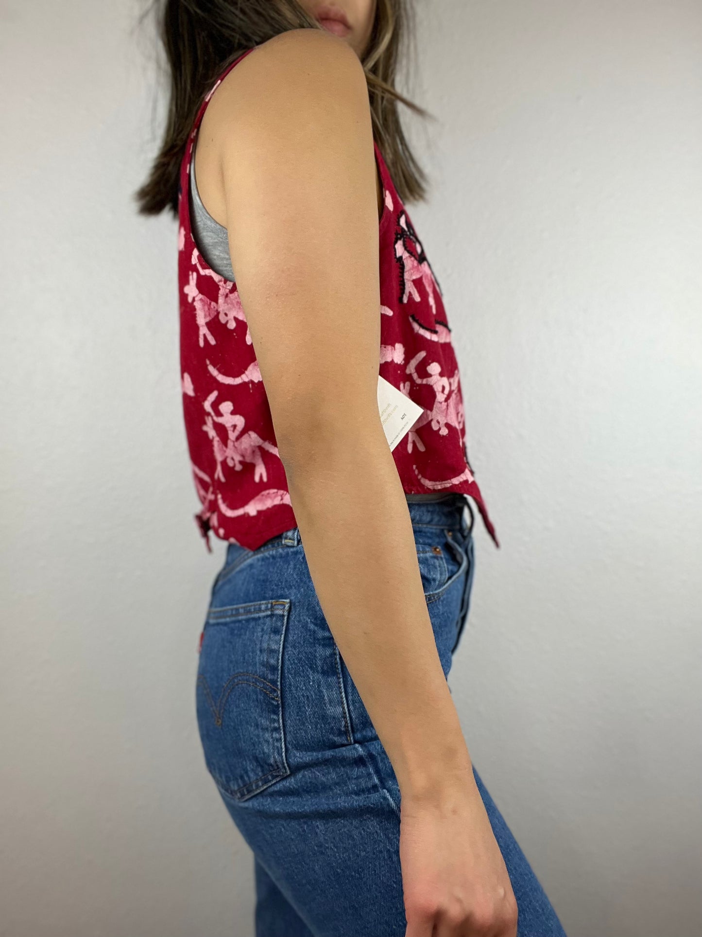 Handmade Dyed Printed Vest