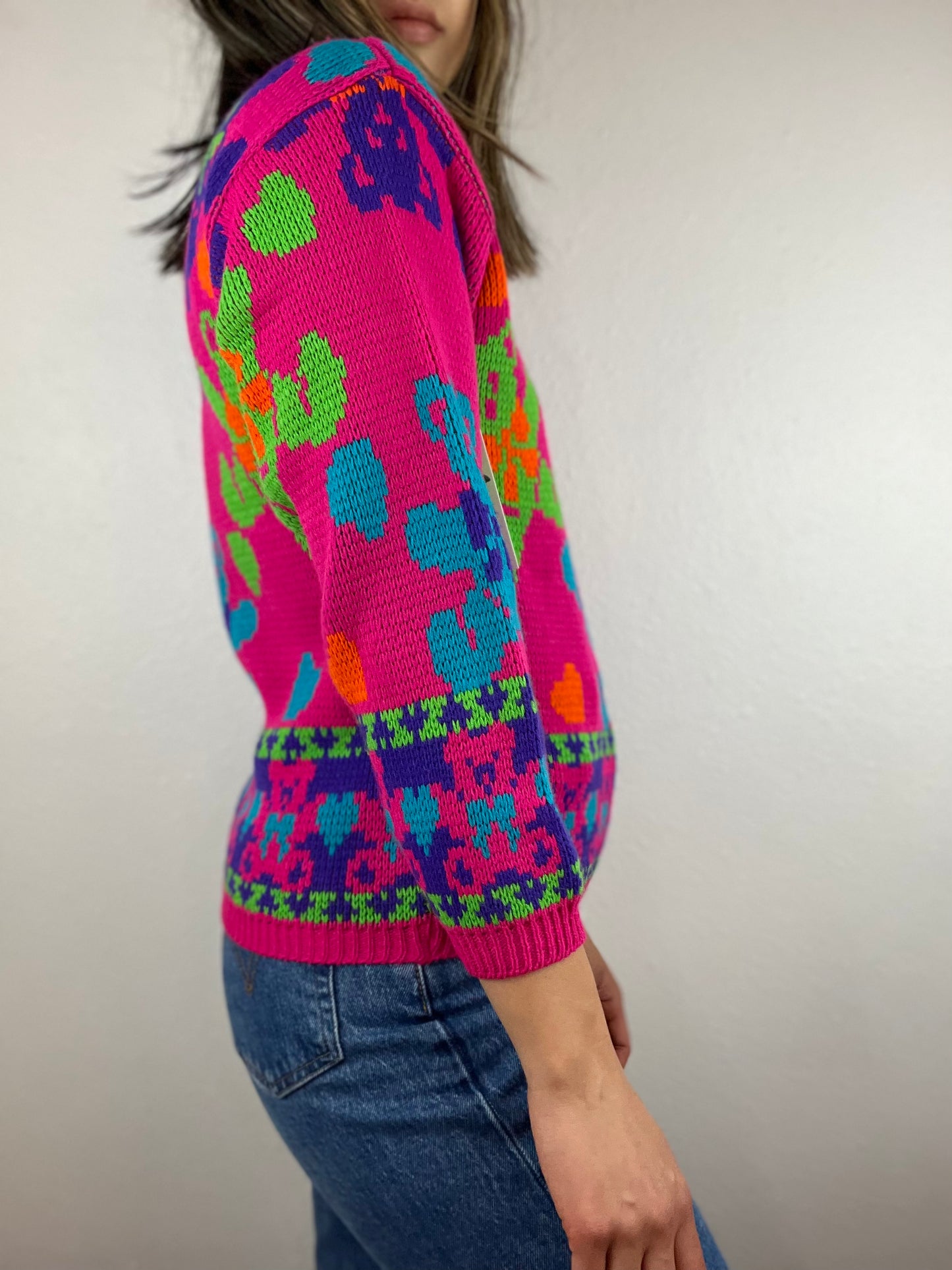 Vintage Quirky Teddy Bears Sweater