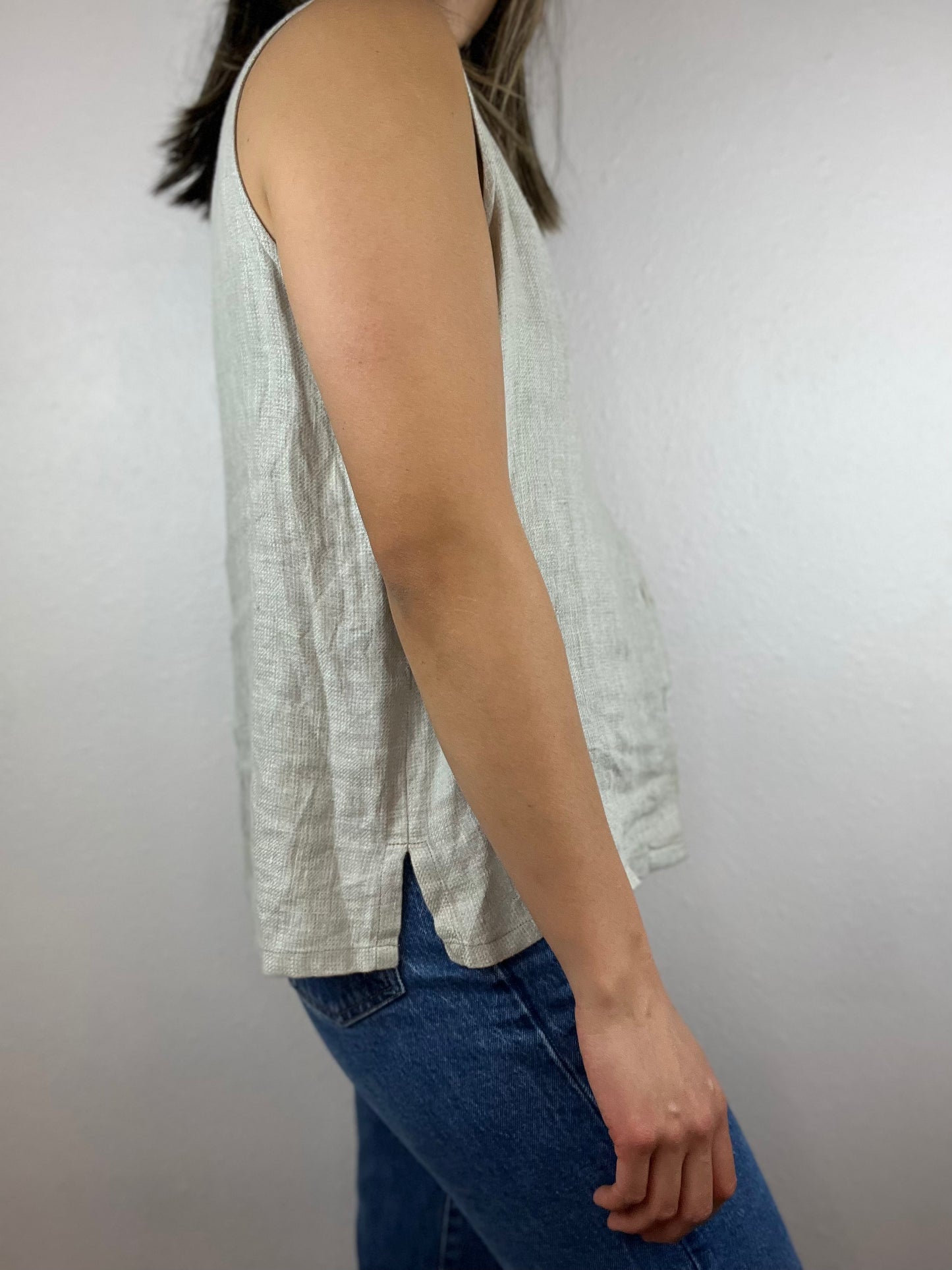 Putumayo Linen Button Up Top