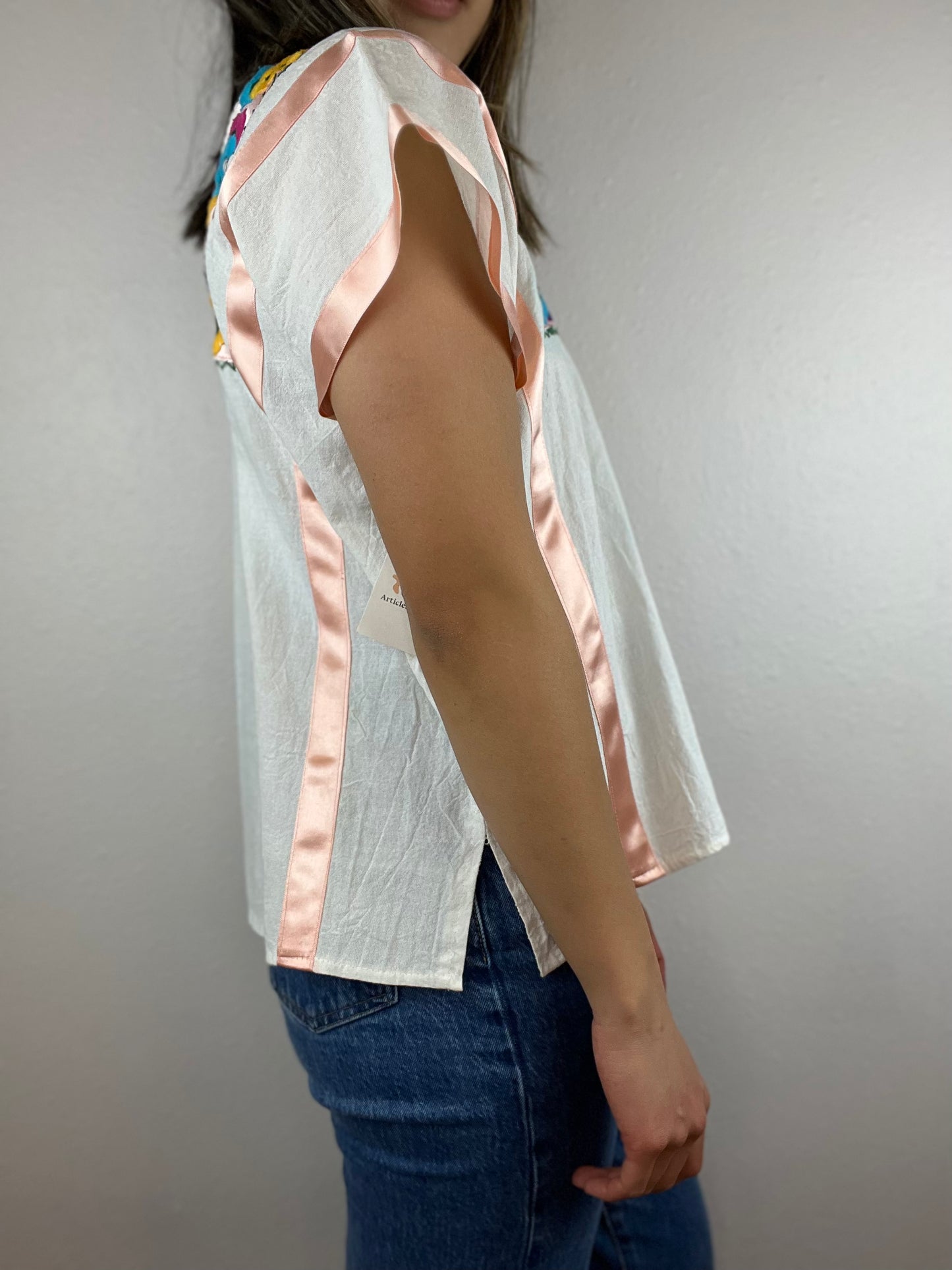 Handmade Cotton Embroidered Blouse