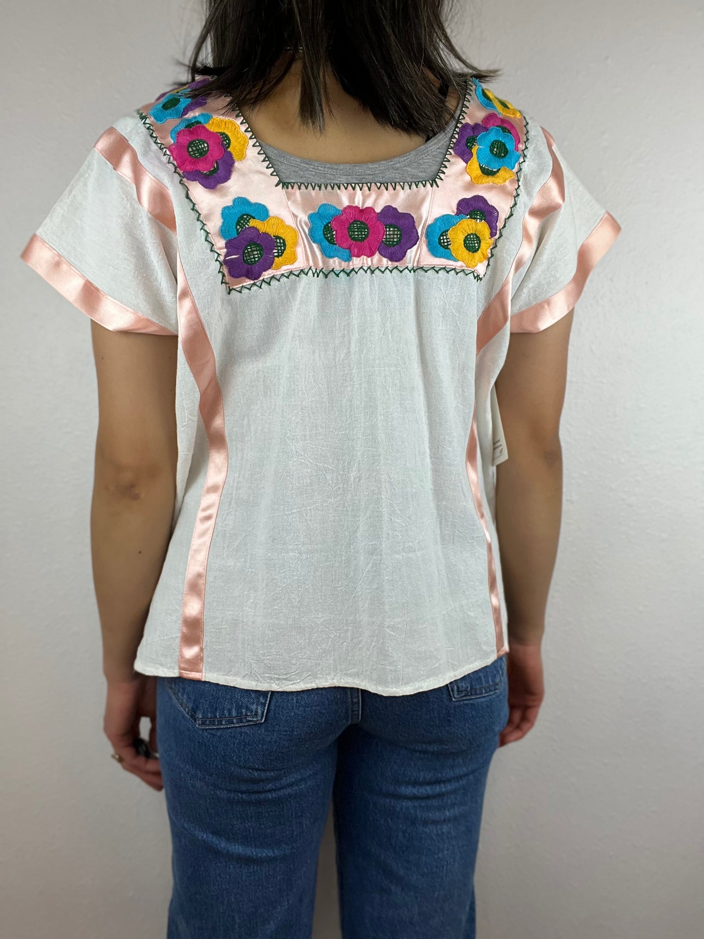 Handmade Cotton Embroidered Blouse