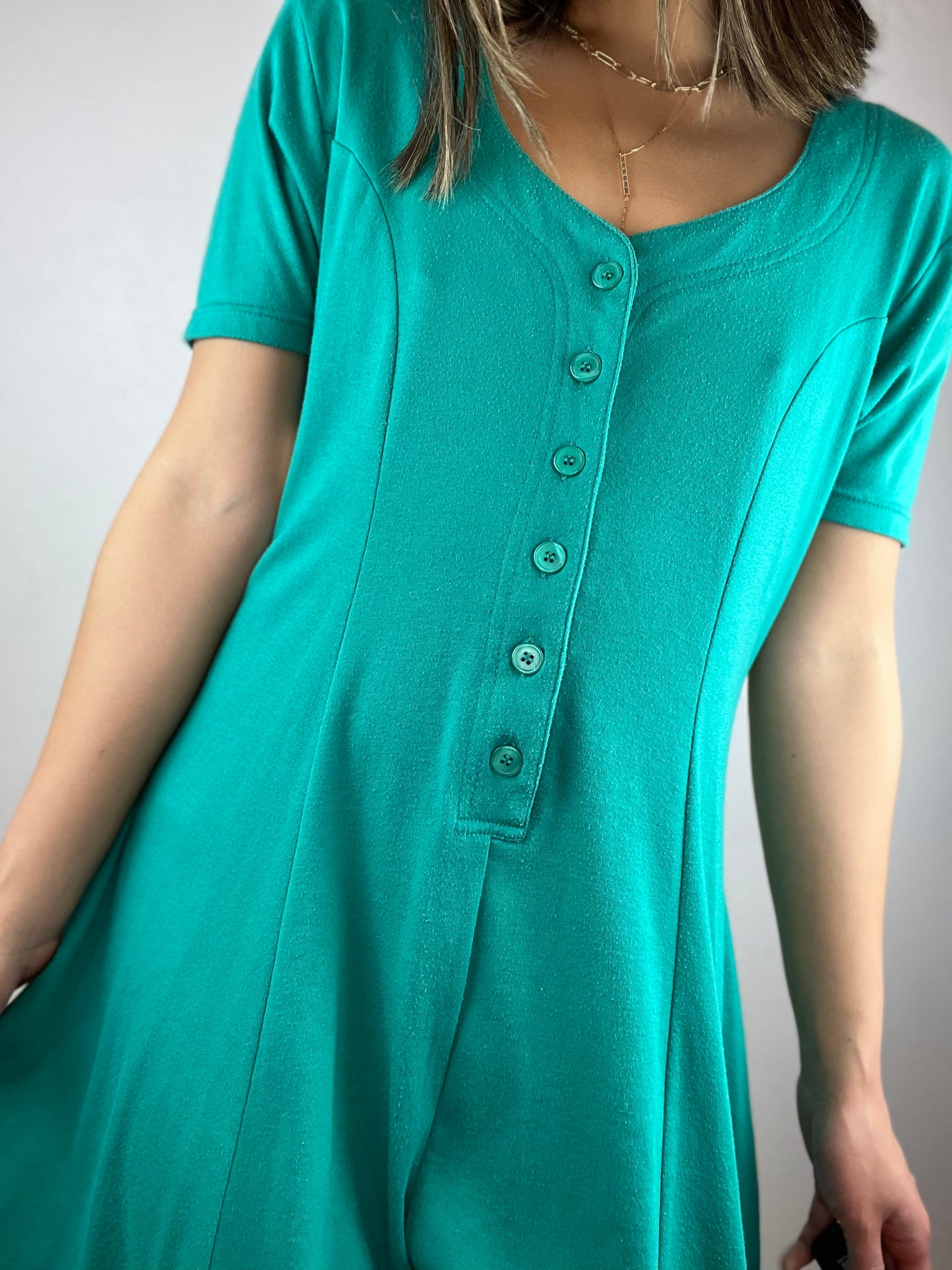 Basic Editions Teal Romper