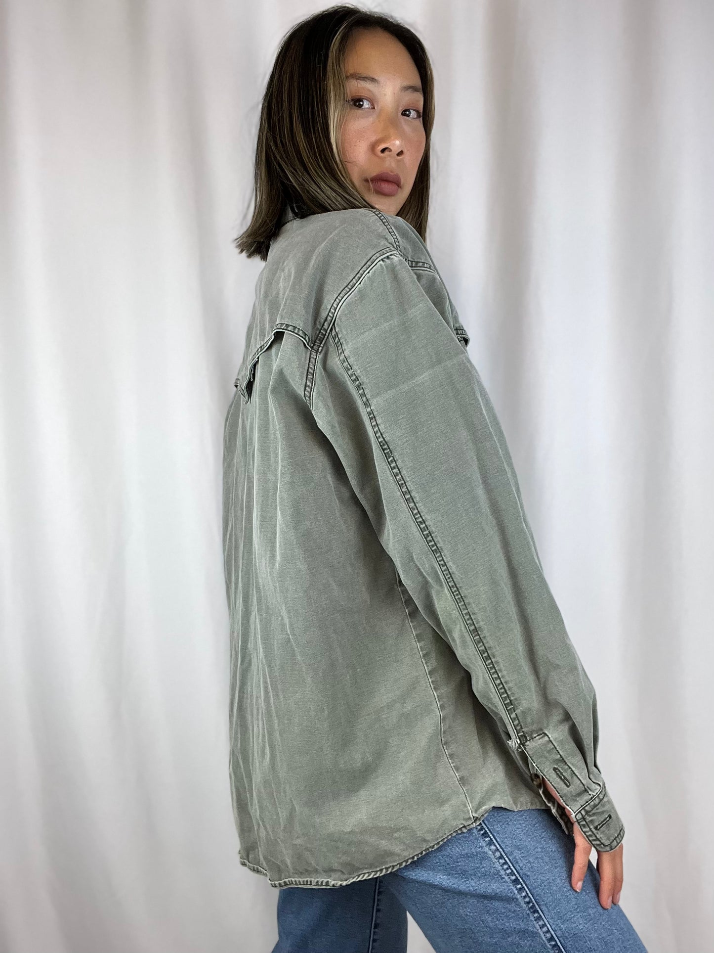 Kakadu Button Up Long Sleeve Top