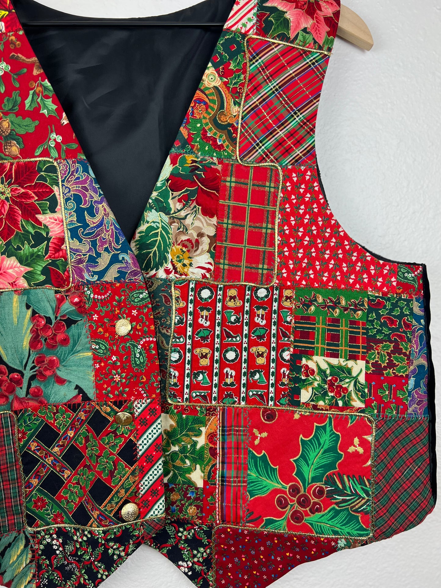Handmade Patchwork Holiday Vest