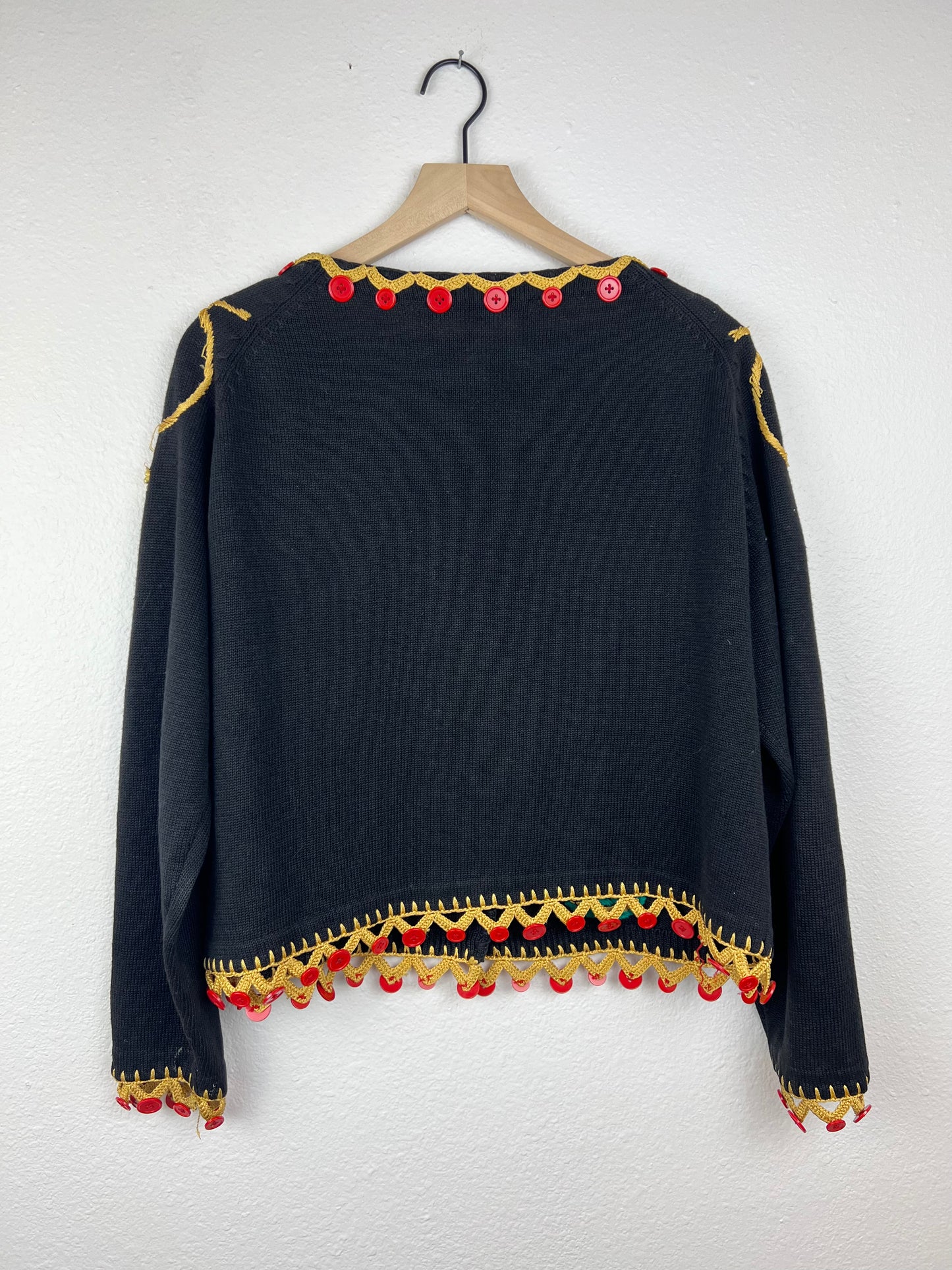 Embellished Nutcrackers Holiday Cardigan