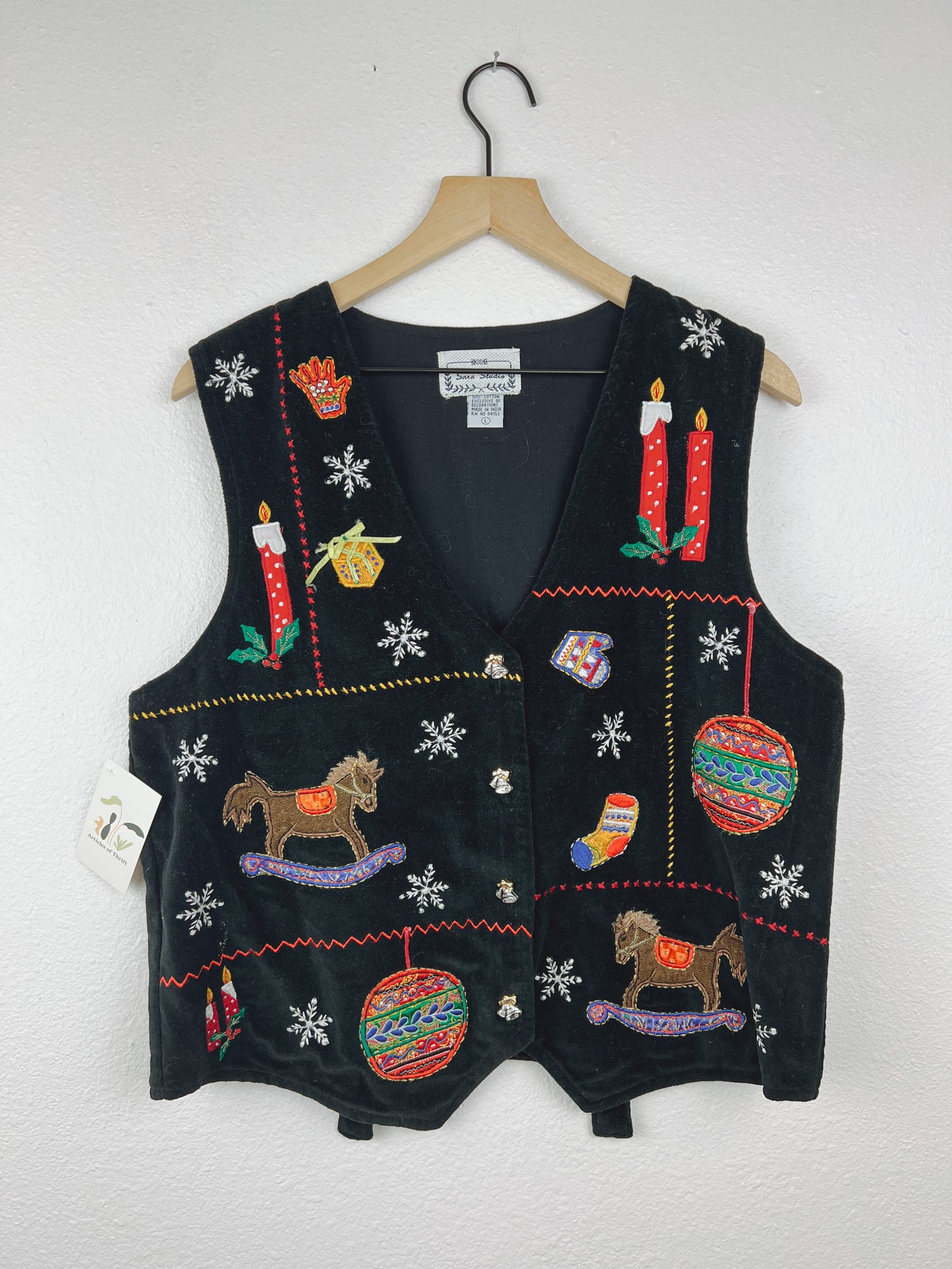 Velvet Holiday Cheer Vest